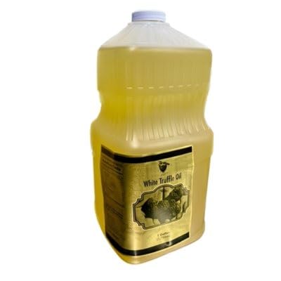 Premium White Truffle Oil - 1 Gallon (128oz) Bulk Size - Gourmet Cooking Oil for Pasta, Risotto & Salad Dressing - Restaurant Quality Truffle Infused Oil - 8lbs