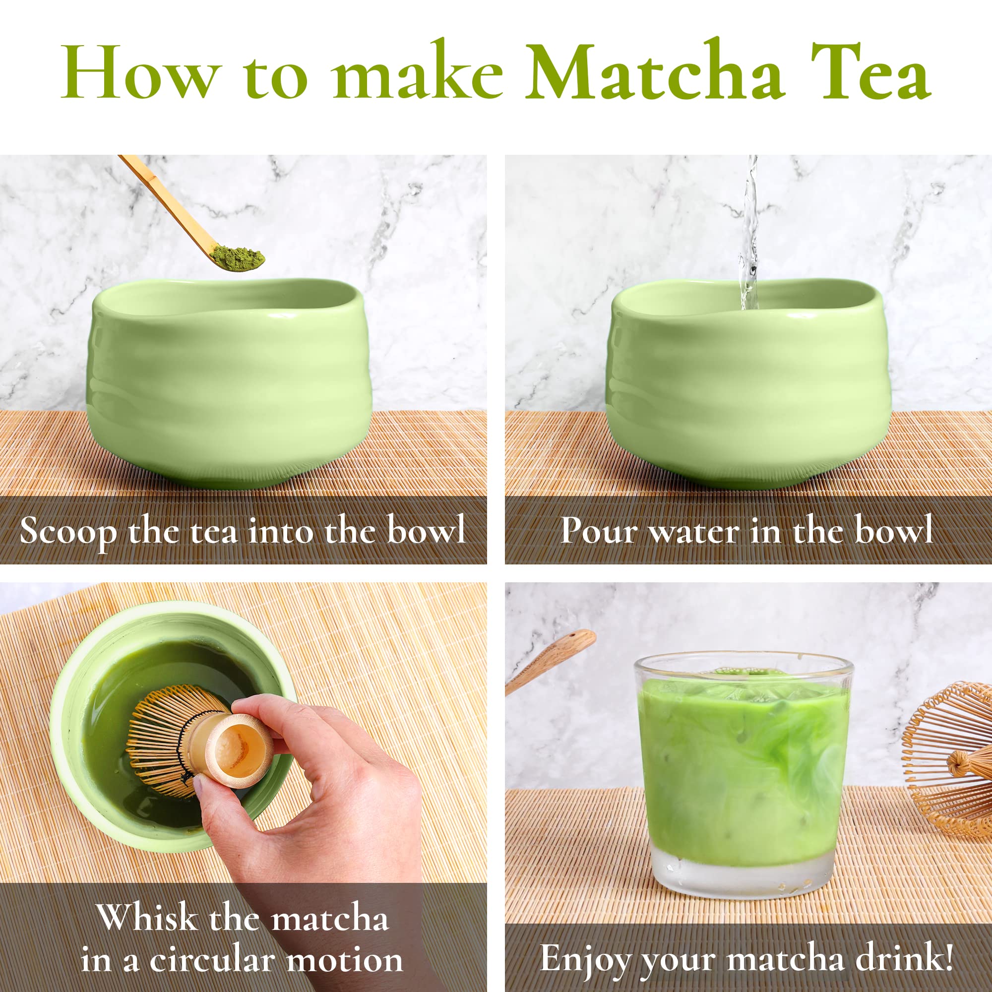 Premium Japanese Matcha Bowl - Large Ceremonial Grade Green Tea Cup for Authentic Tea Ceremony & Daily Zen Meditation