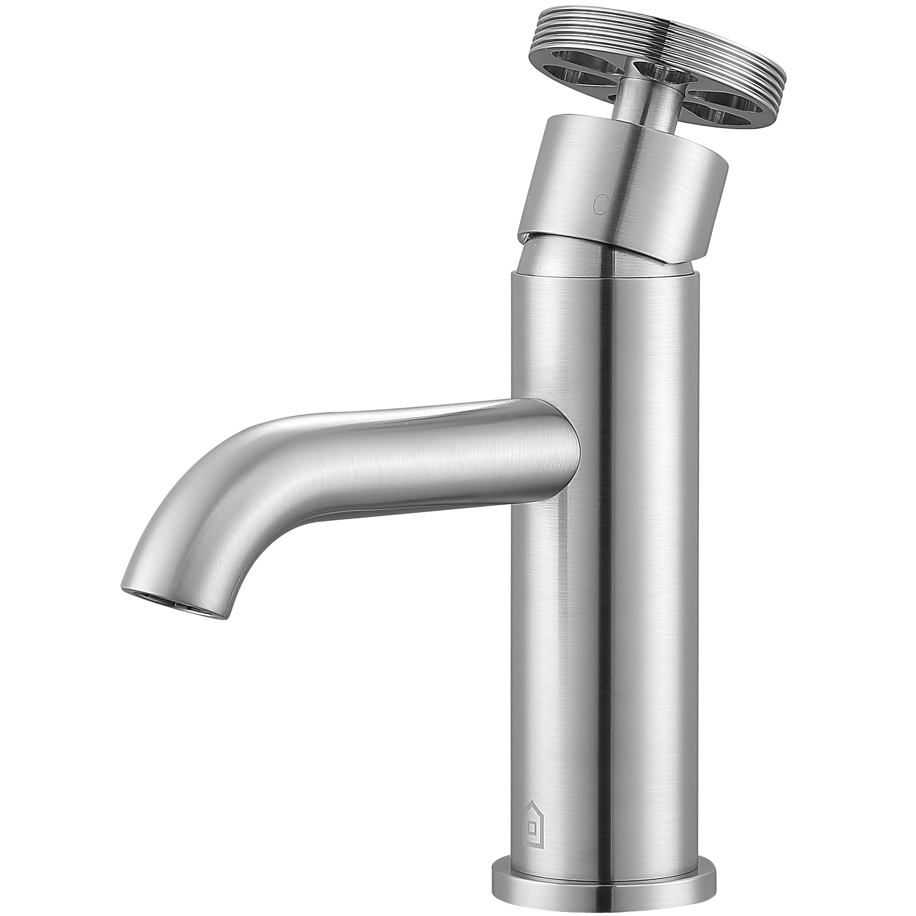 Ancona Nova Series Single Lever Brushed Nickel Bathroom Faucet - Modern Water-Saving Design for Sink, Vanity & Powder Room Installation
