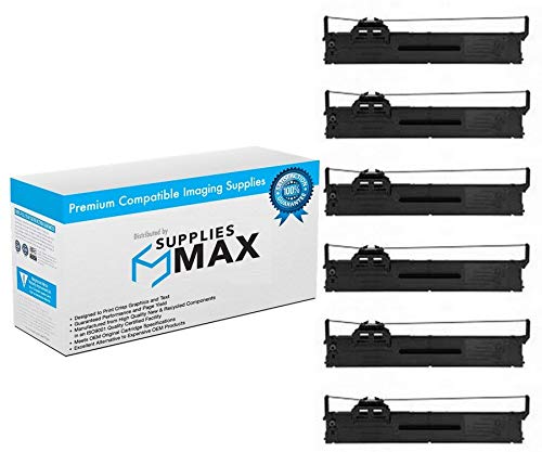 PLQ-20/PLQ-22 Compatible Printer Ribbons - 6 Pack Black Replacement Cartridges (C56002-US) for Passbook PTR Printers | Ideal for Bank Passbook Printing, Financial Transactions & Document Processing