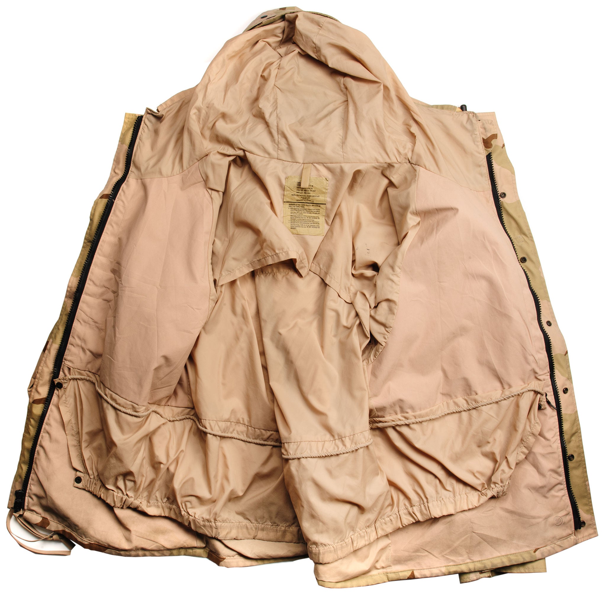 US Army Cold Weather Parka - Desert Camouflage Jacket (2001 Issue, Size Large Regular) | Military Outerwear for Harsh Conditions & Outdoor Adventures