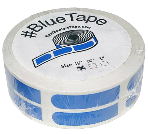 Premium Real Bowlers Tape 1/2 Inch Blue Roll - 500 Feet for Bowling Ball Grip & Performance | Perfect for Pro Bowlers & League Play