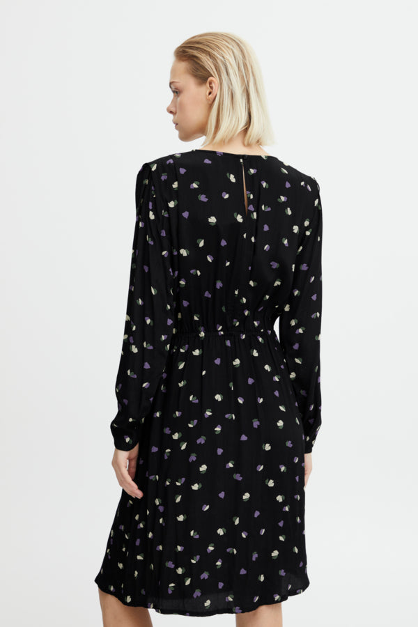 Heli Mini Dress - Black Floral Print Summer Party Dress for Women | Perfect for Cocktail Parties, Date Nights & Beach Vacations