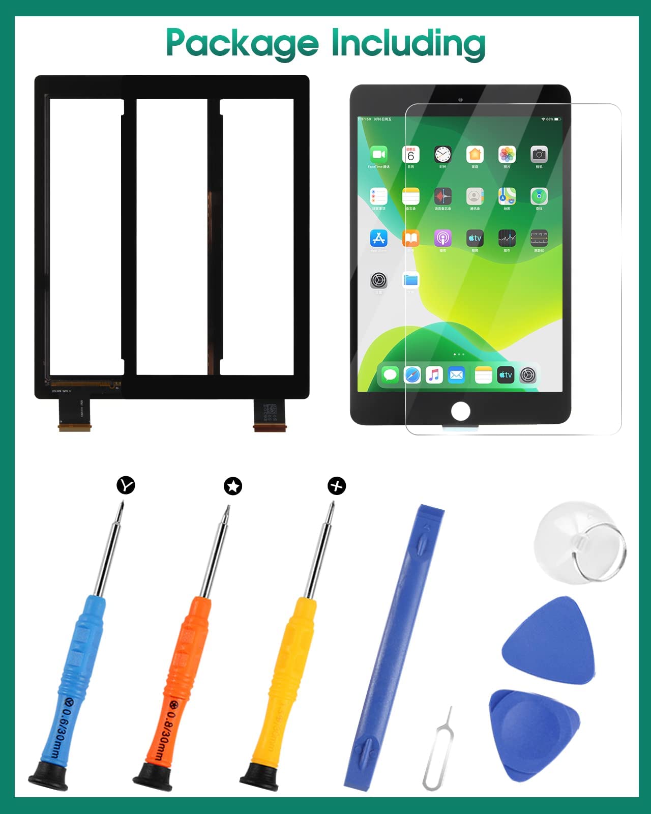 Nintendo Switch Touch Screen Replacement HAC-001(-01) Digitizer Sensor V2 - Touch Digitizer Panel Glass Repair Kit for Switch Console - Perfect for DIY Screen Fix & Gaming Accessories