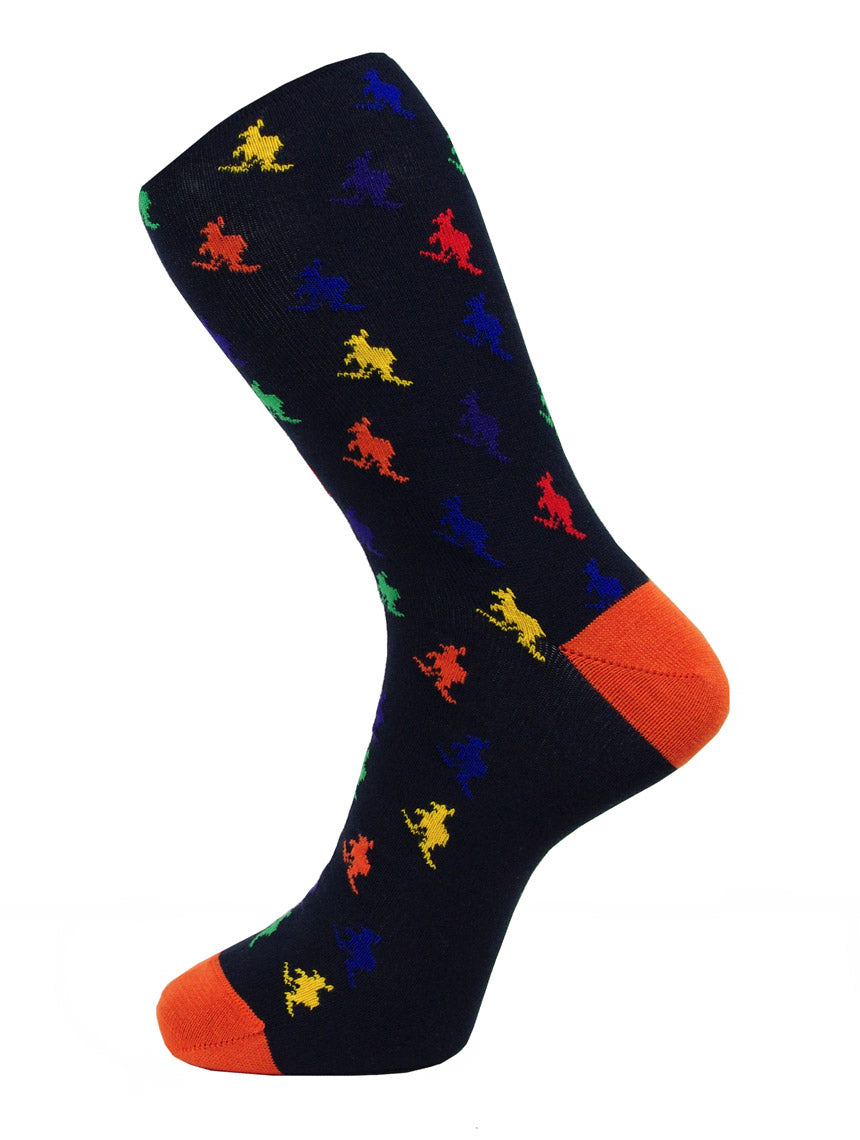 DÉCLIC Roo Socks for Men & Women - Soft & Comfortable Navy Blue Crew Socks - Perfect for Running, Hiking, and Everyday Wear