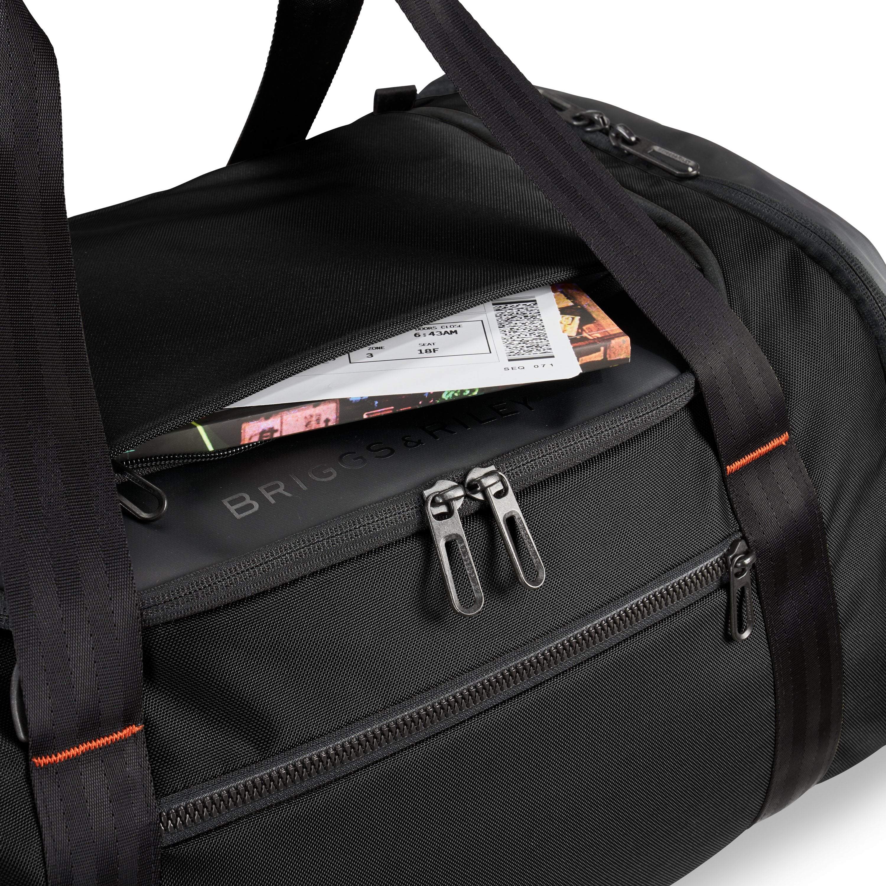 Briggs & Riley ZDX Large Travel Duffle Bag - Spacious Carry-On Luggage for Business Trips & Weekend Getaways - Perfect for Air Travel, Gym & Outdoor Adventures
