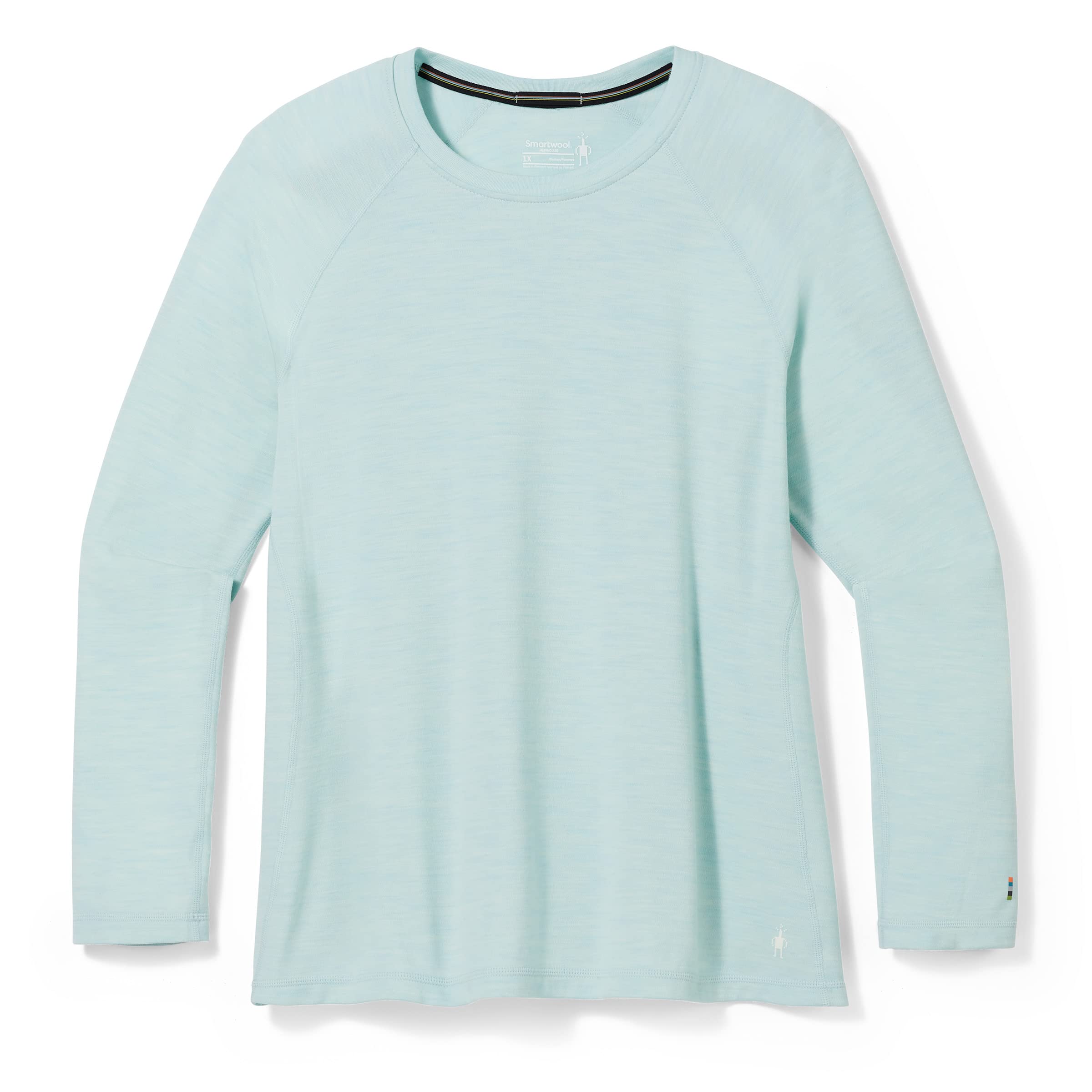 Smartwool Women's Classic Thermal Merino Base Layer Crew Plus - Warm Wool Long Sleeve Shirt for Hiking, Skiing & Winter Outdoor Activities
