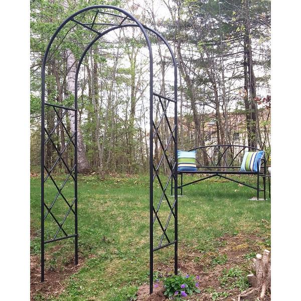 Achla Designs 30G Lattice Arbor - Elegant Garden Arch for Outdoor Weddings, Vine Support, and Backyard Decor