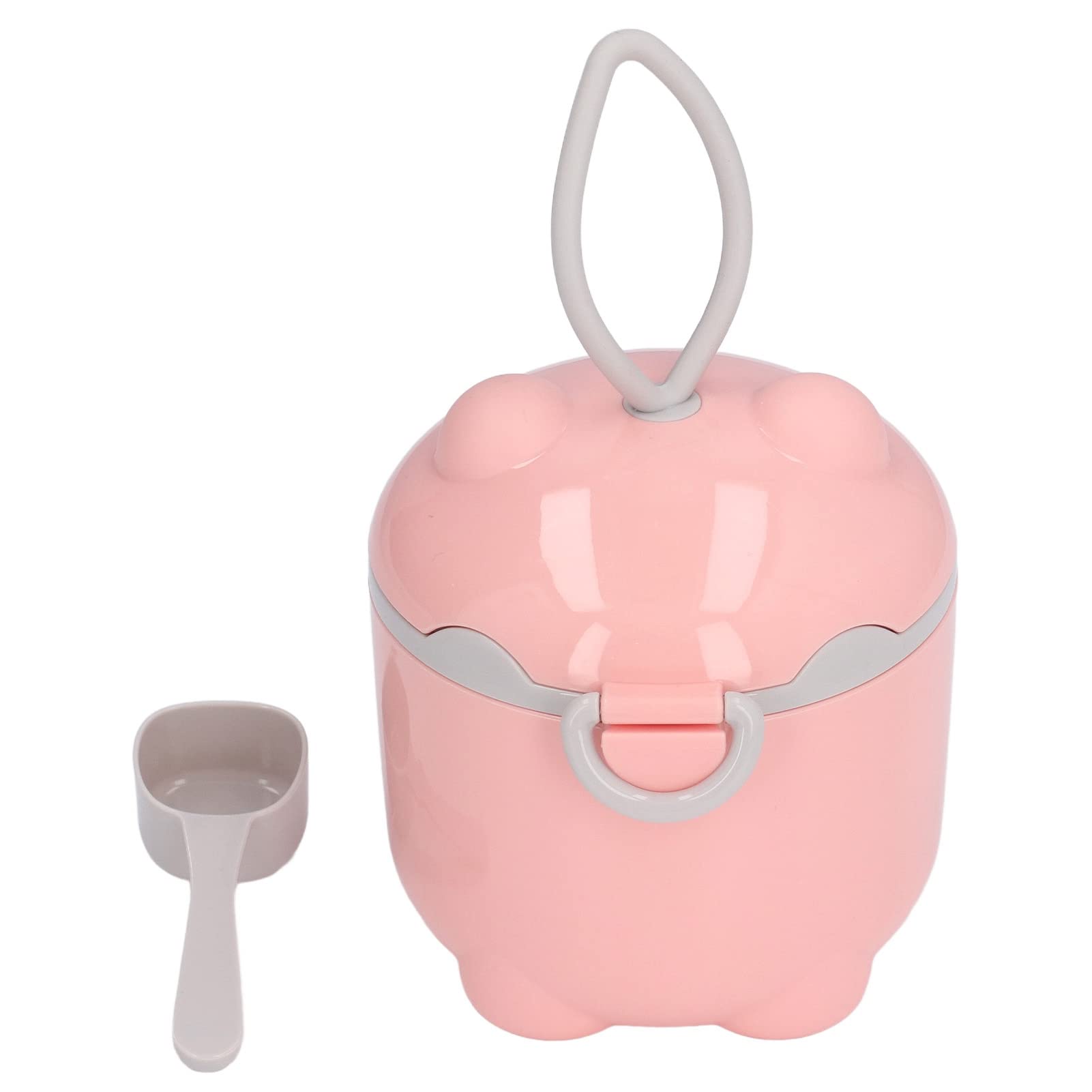 Portable Baby Formula Dispenser with Carry Handle & Scoop - BPA-Free Milk Powder Container for Travel & Home - Leak-Proof Snack Storage for Infants (Pink) | Ideal for On-the-Go Feeding, Daycare & Family Outings