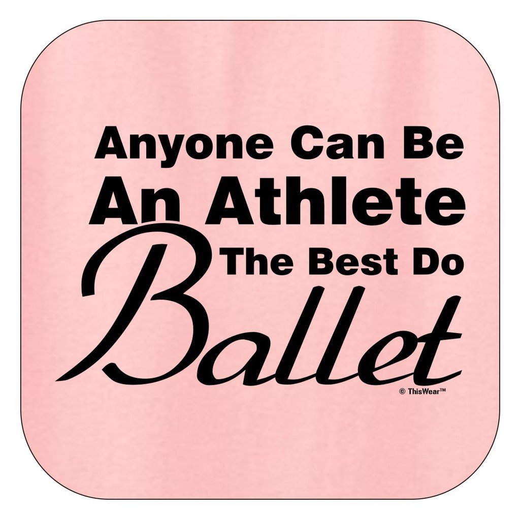 Dancer Gift Anyone Can Be an Athlete Best do Ballet Hoodie Sweatshirt Small LtPnk Light Pink for Dance Class Gym Workout