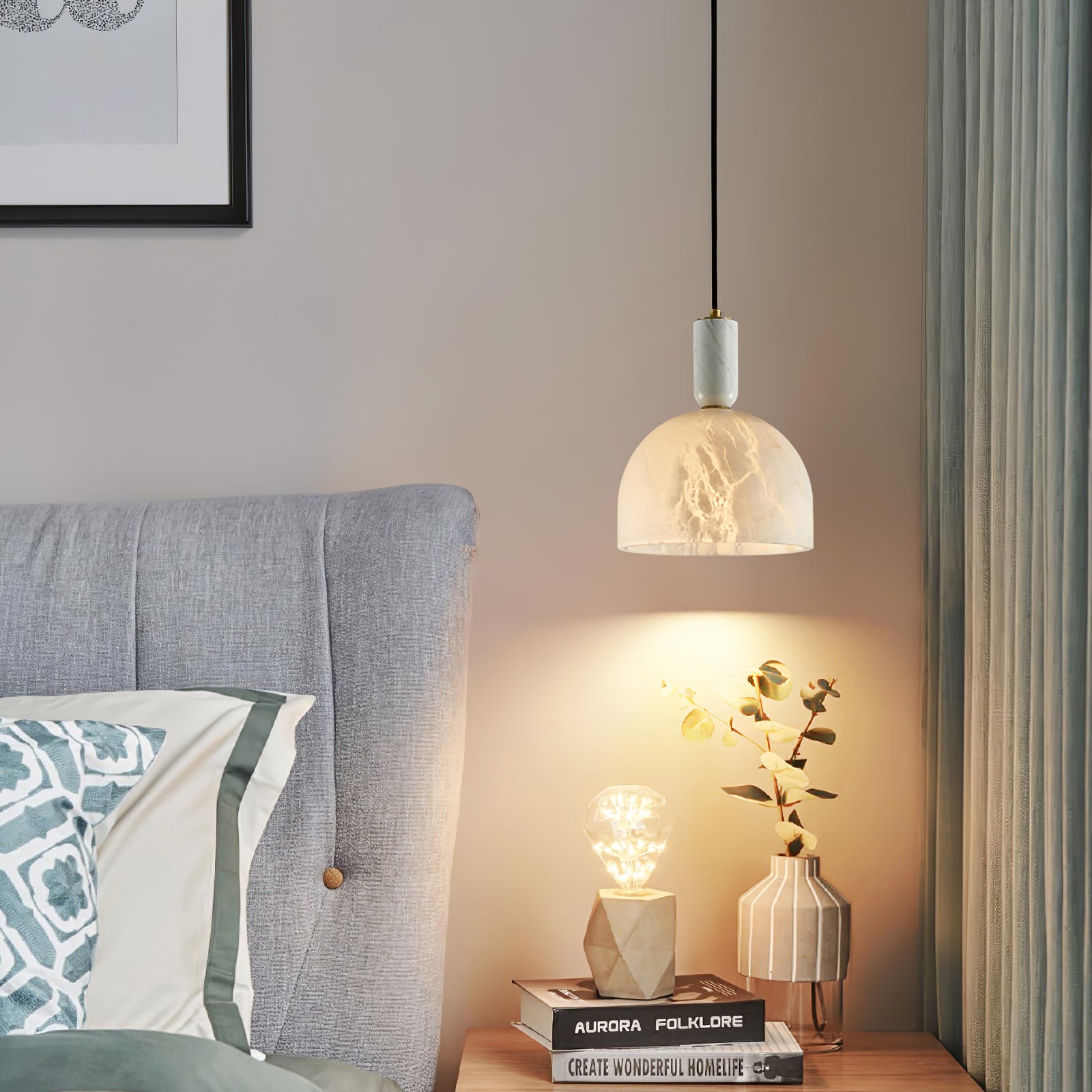 Stylish OKI Pendant Light - Modern Hanging Ceiling Lamp for Kitchen, Dining Room & Bedroom Lighting