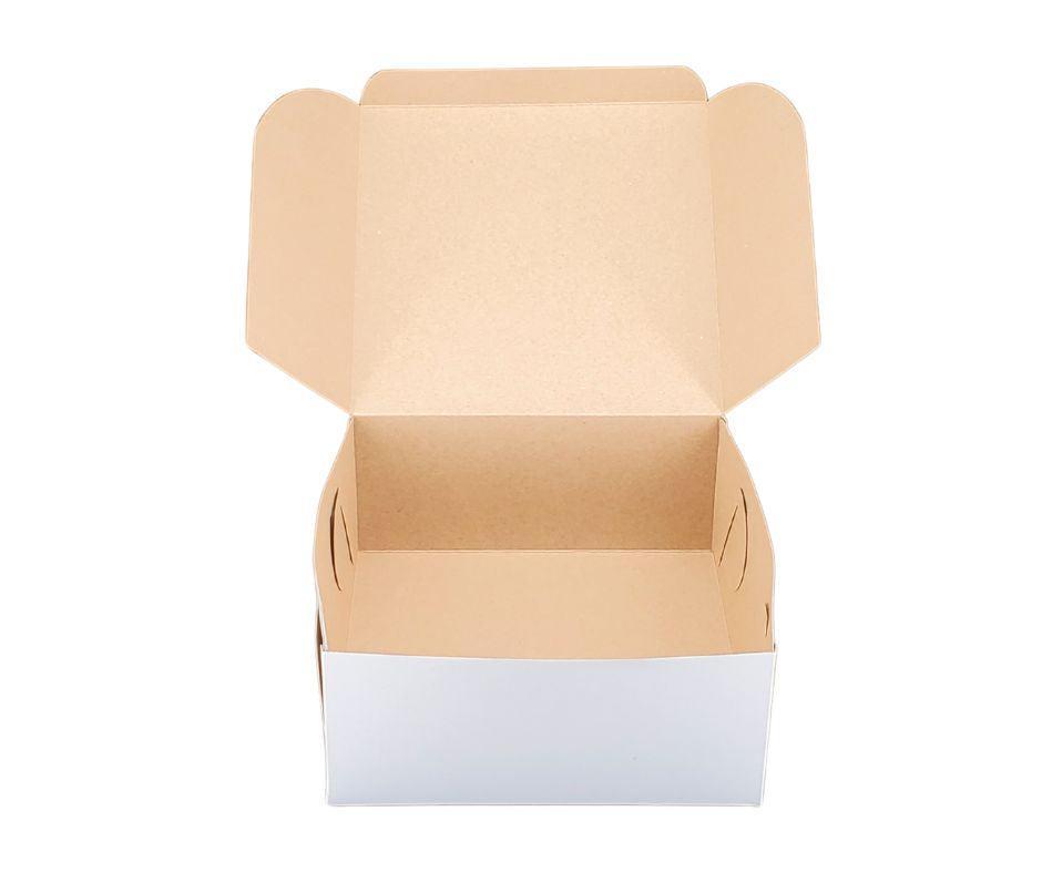 9x9x4 Inch White Cake Boxes - Premium Bakery Packaging for Birthday, Wedding & Party Cakes - Eco-Friendly Food-Grade Storage & Gift Boxes
