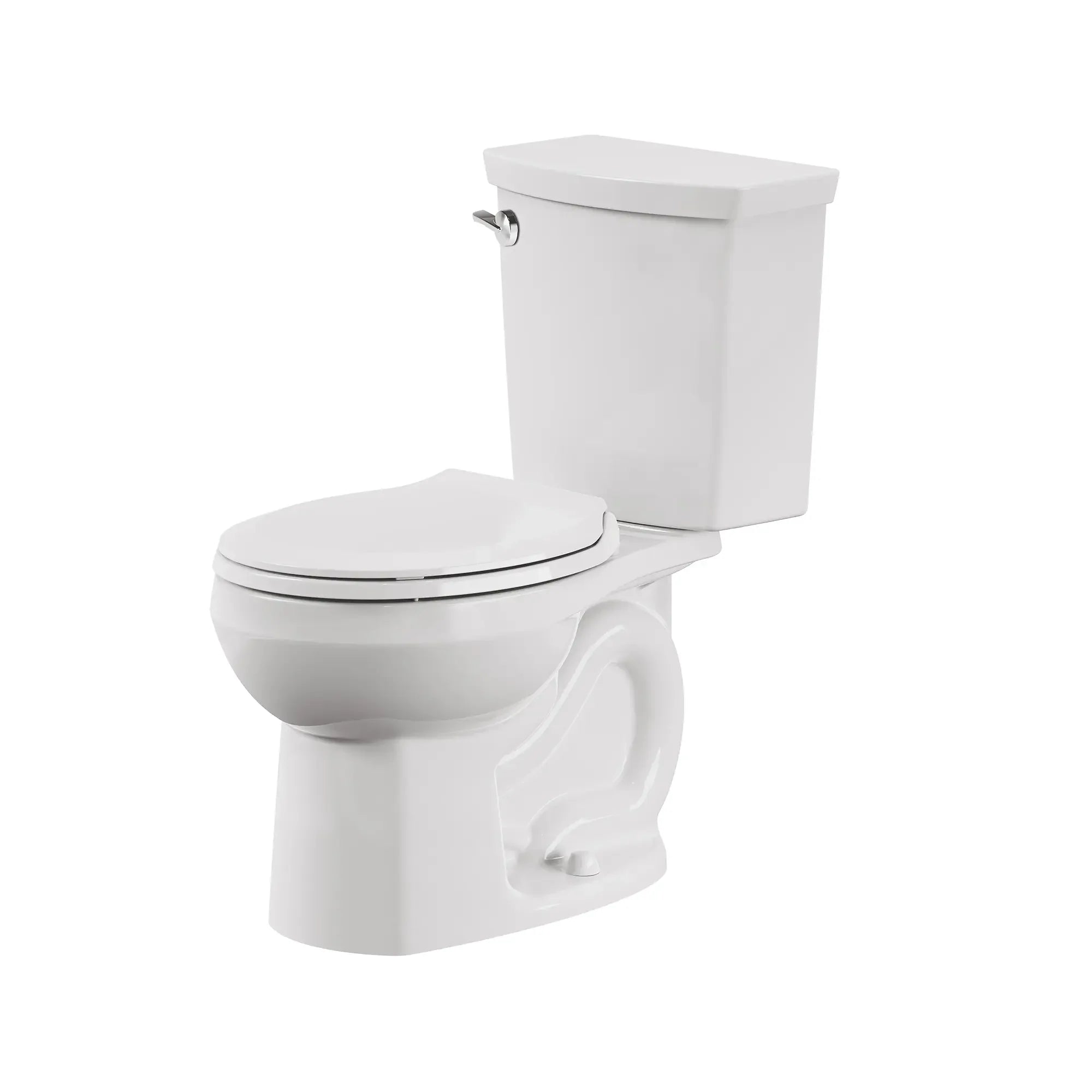 H2Optimum® 1.1 GPF/4.2 LPF Standard Height Round Front Two-Piece Toilet with Seat & Wax Ring - Water Saving Bathroom Solution for Homes & Commercial Spaces