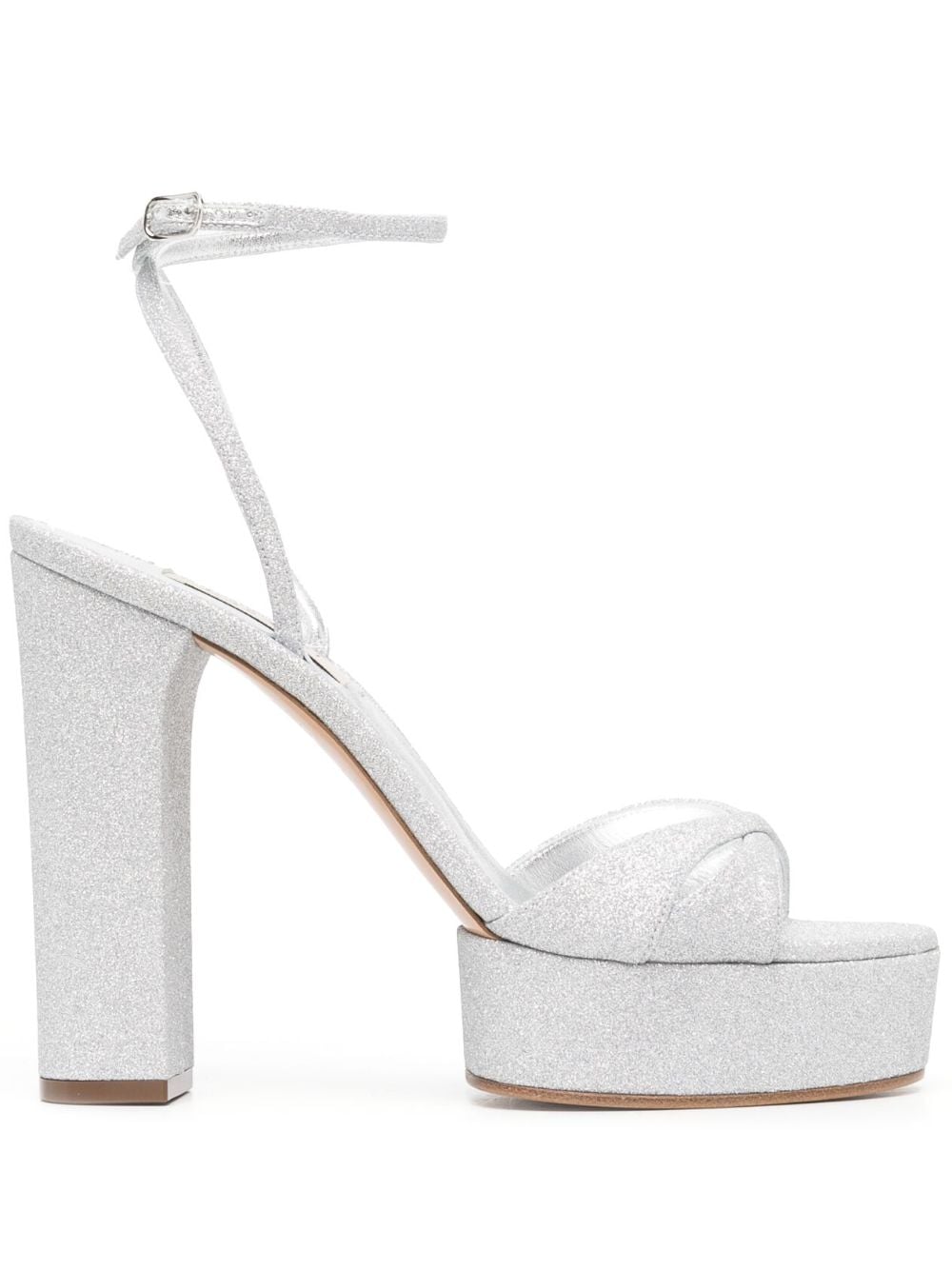 Casadei Women's Silver Gladiator Sandals - Elegant Strappy Heels for Parties, Weddings & Summer Outfits
