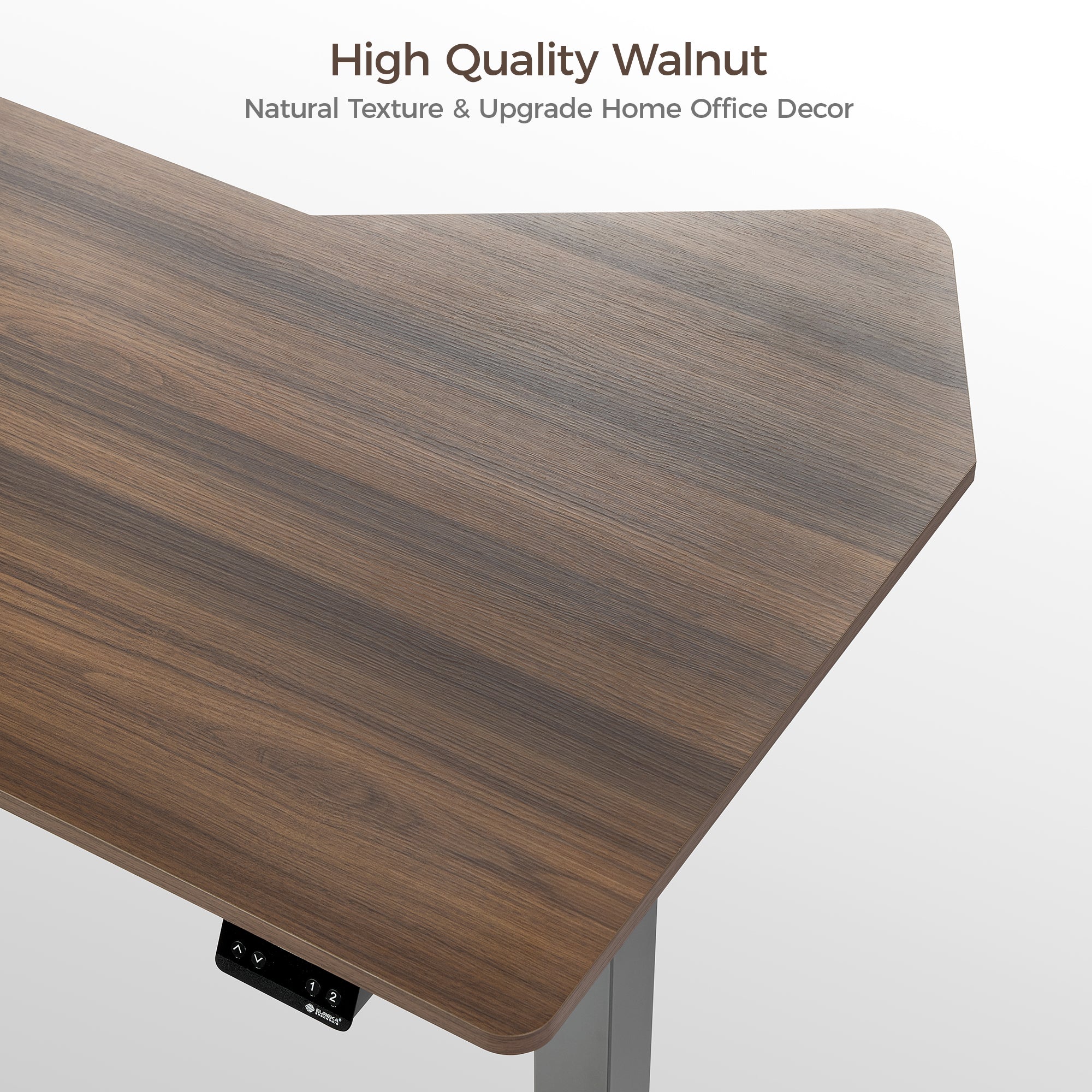 Adjustable Height Standing Desk 70x46 Inches - Electric Ergonomic Office Desk for Home & Work, Perfect for Remote Work & Small Spaces