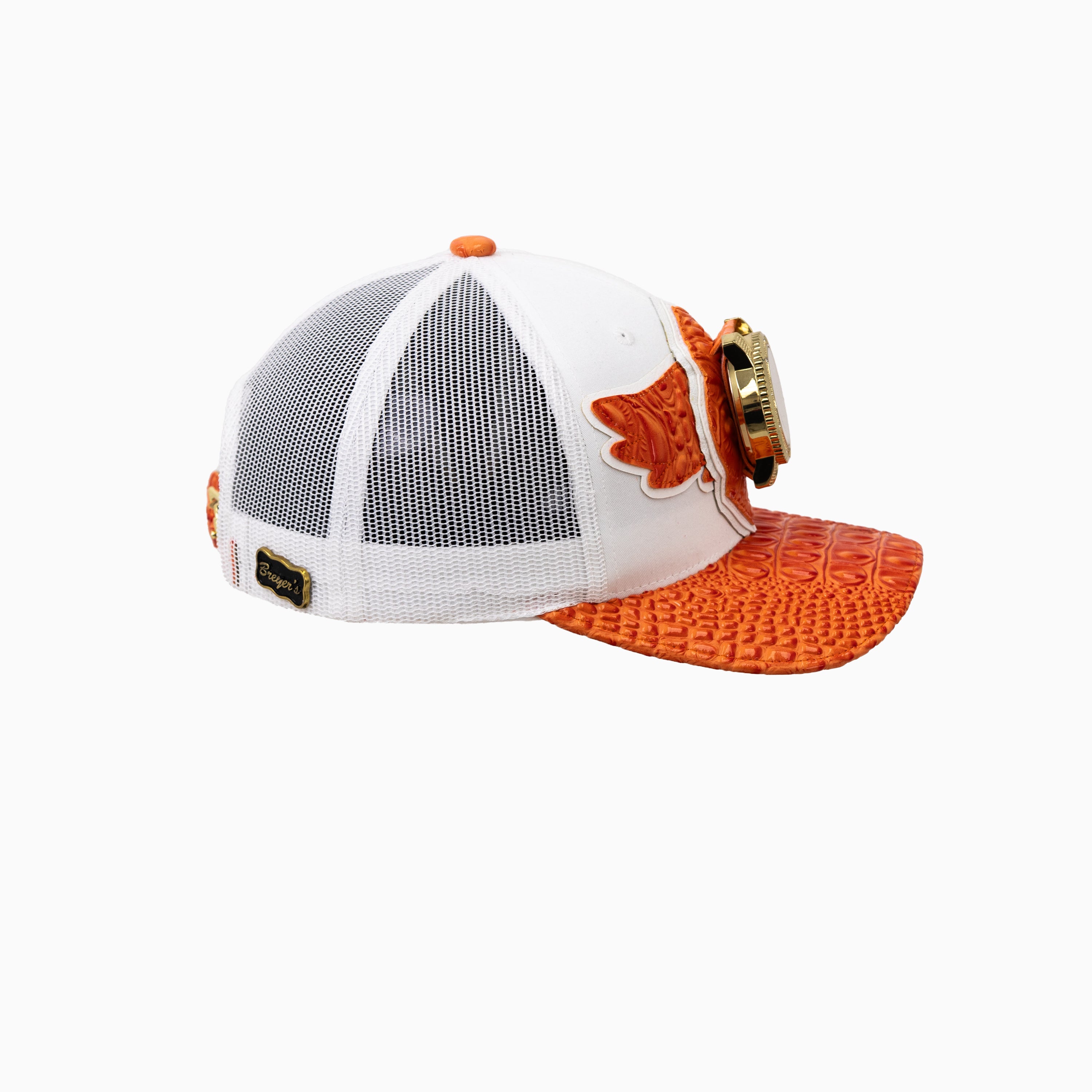 Breyer's Buck 50 Wool Trucker Hat with Leather Visor - Classic Wool Baseball Cap for Men & Women - Perfect for Outdoor Activities, Camping, and Casual Wear