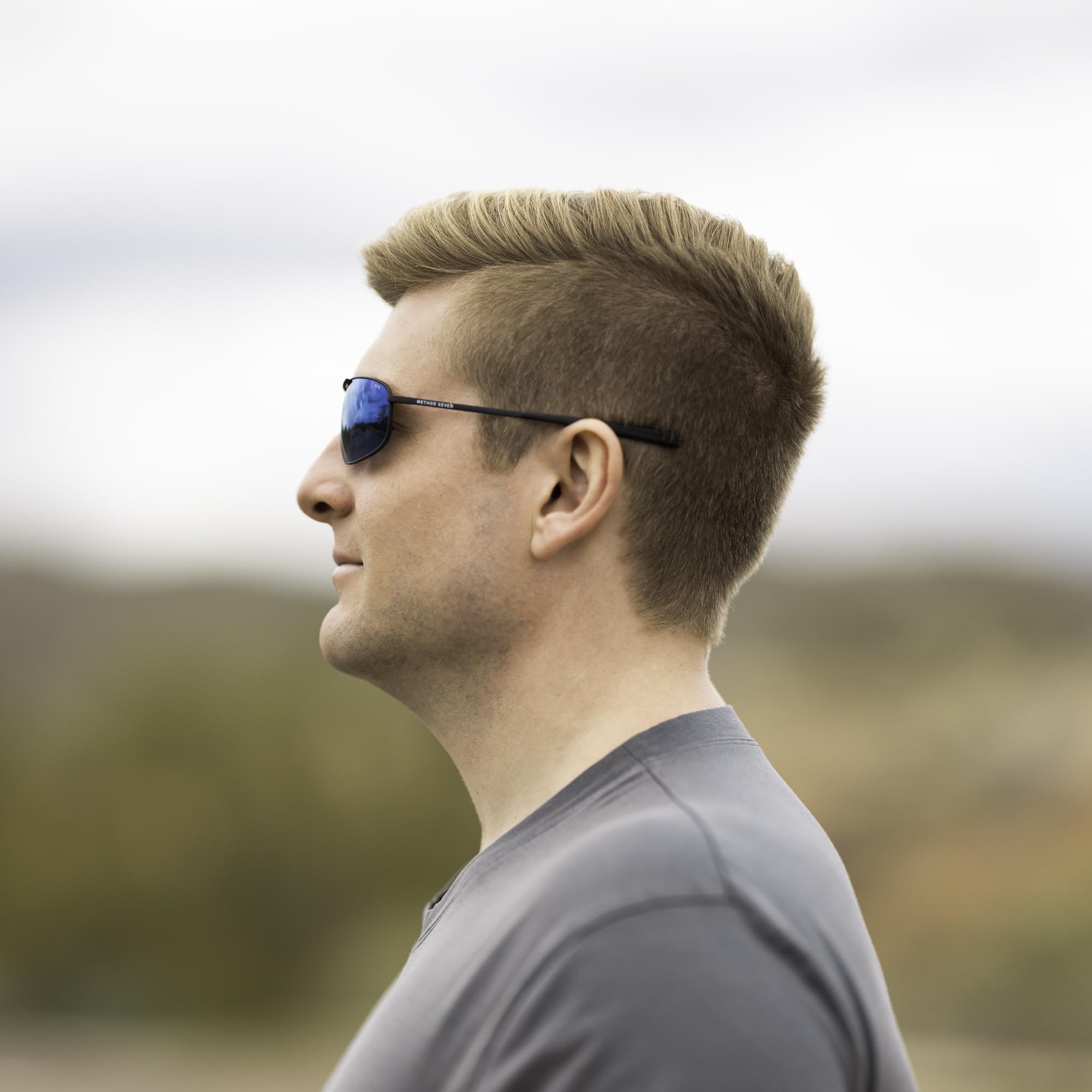 Method Seven Patriot SKY9 Aviation Sunglasses for Pilots - Polarized Aviator Glasses with UV Protection, Lightweight & Durable Frame - Perfect for Flying, Driving, and Outdoor Activities
