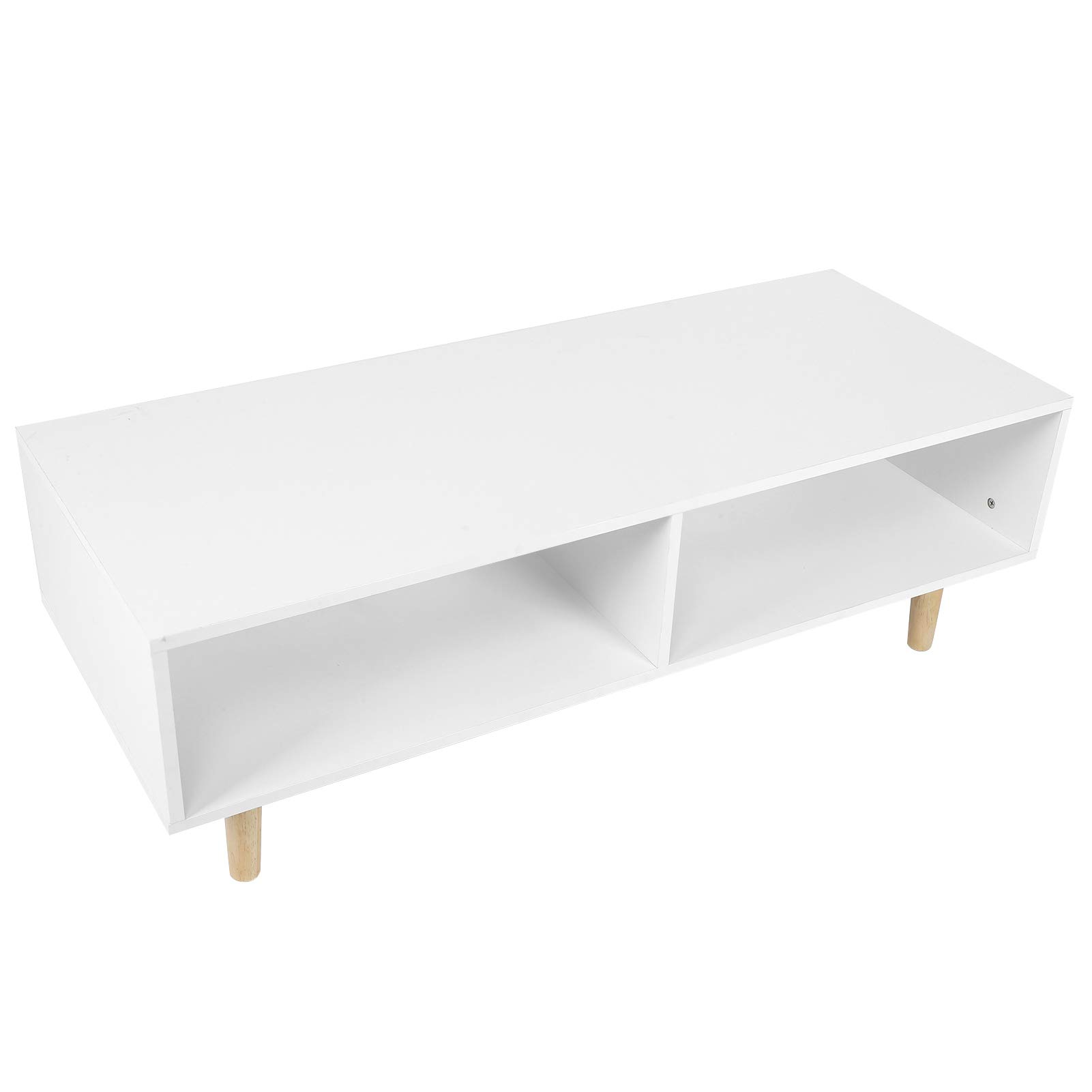 Modern TV Stand with Storage - Sturdy Particle Board & Wood Entertainment Center for Living Room, Bedroom - Perfect for Organizing Media & Electronics