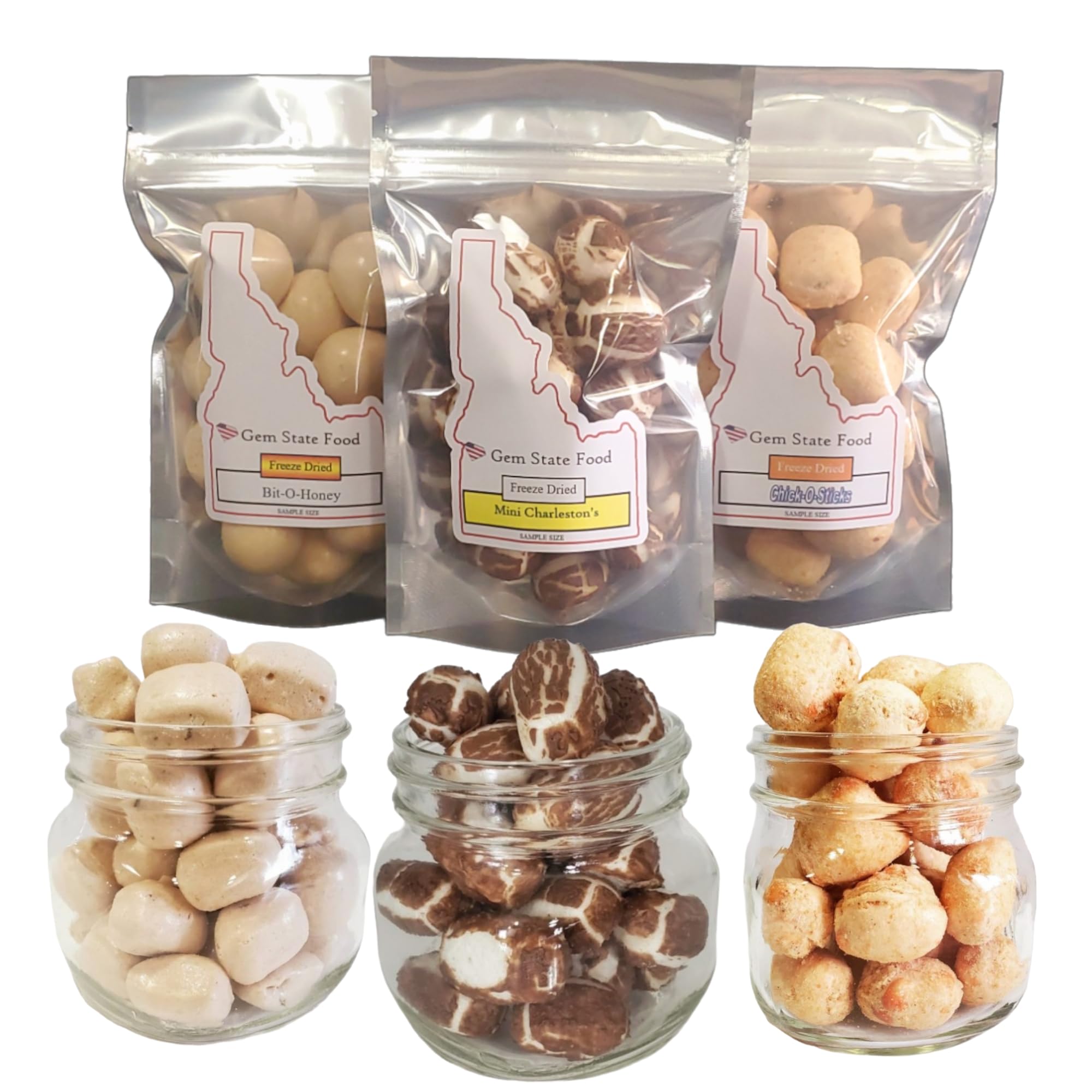 Freeze Dried Chocolate Candy Variety Pack - Assorted Freeze Dried Sweets Sampler with Bit O Honey, Charlestons & Chico Sticks - Perfect for Gifts, Parties & Snacking