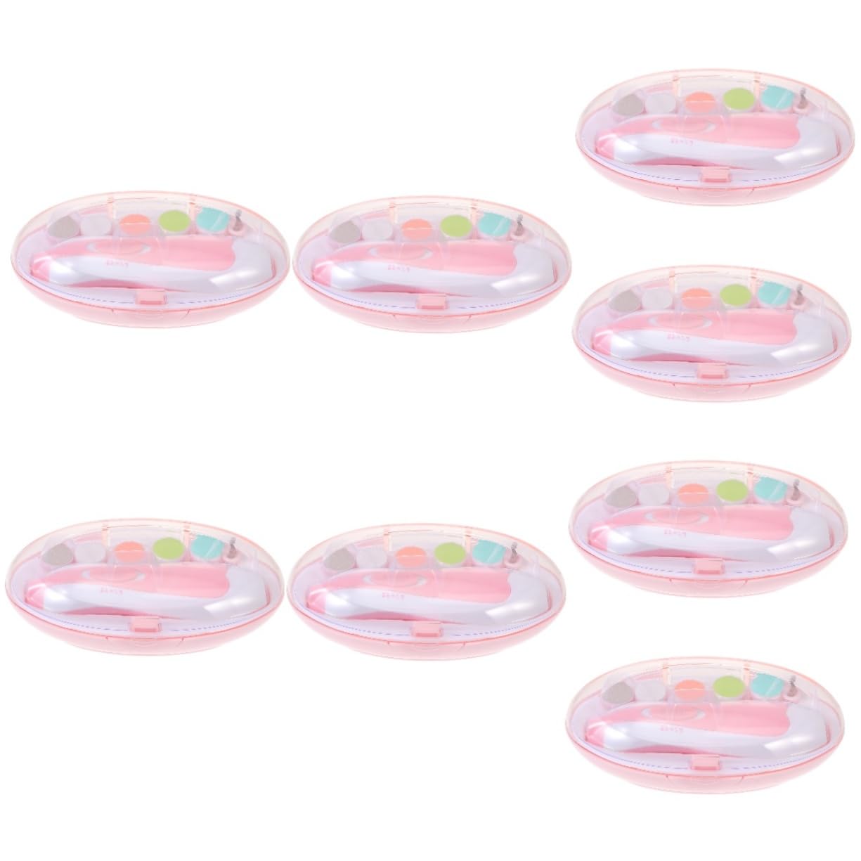 8-Piece Electric Baby Nail Trimmer Set - Safe Kids Nail File & Manicure Tool for Newborns & Toddlers - Gentle Electric Nail Cutter for Infant Care & Home Grooming