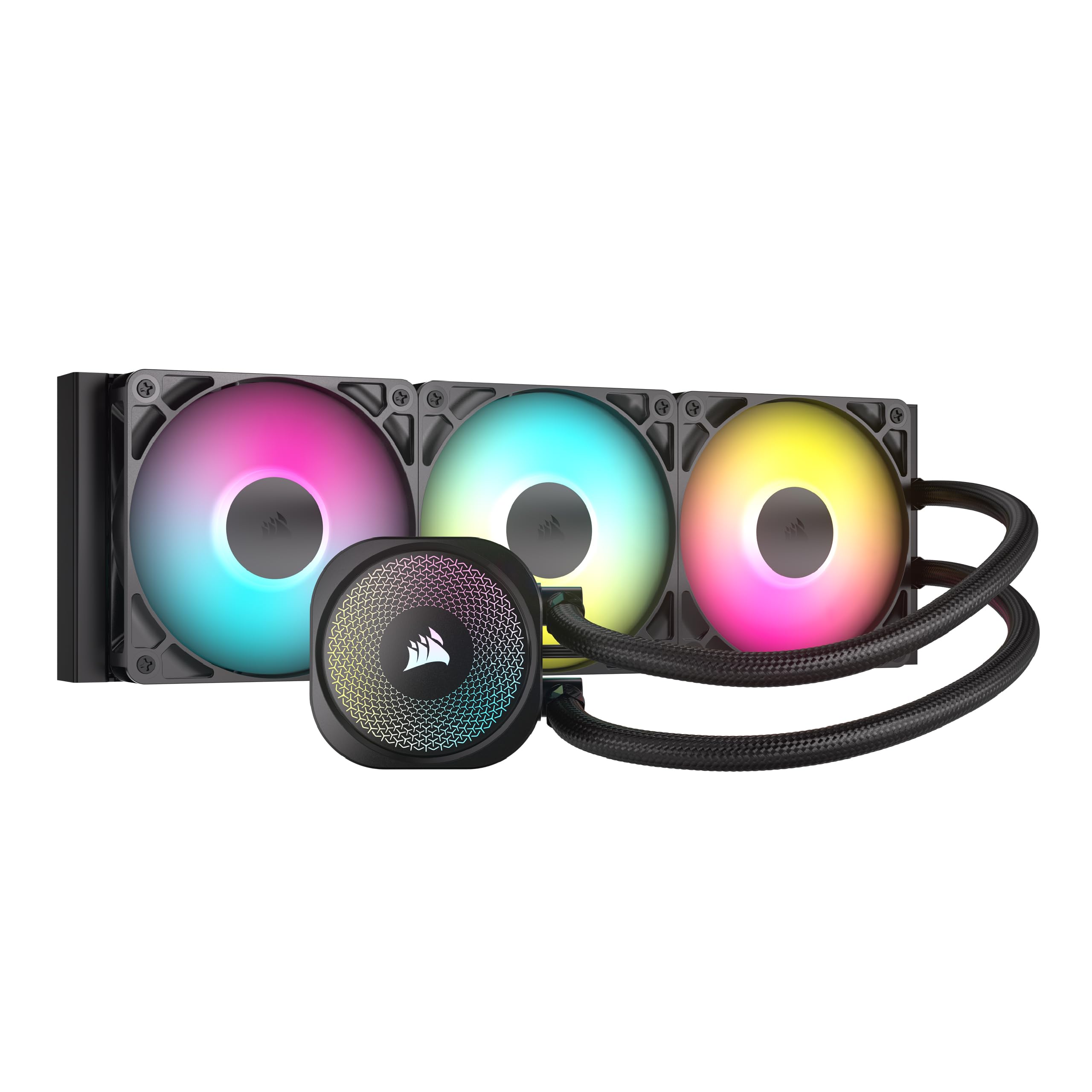 CORSAIR Nautilus 360 RS ARGB Liquid CPU Cooler - 360mm AIO RGB Water Cooling System with 3x RS120 ARGB Fans - Quiet Performance for Intel LGA 1851/1700 & AMD AM5/AM4 - Perfect for Gaming PCs, Workstations, and High-Performance Computing