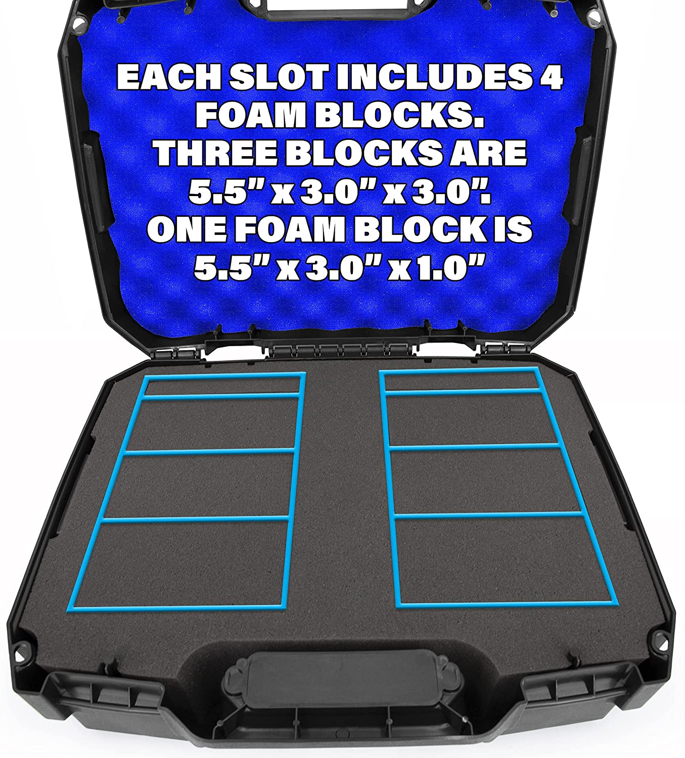 CASEMATIX Graded Card Storage Box - Holds 60+ BGS PSA SGC FGS Graded Sports Cards - Perfect for Collectors, Trading Card Protection & Display Organization