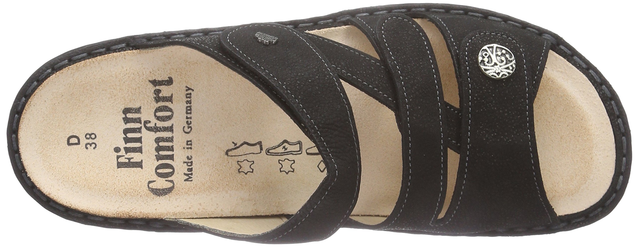 Finn Comfort Women's Open Toe Wedge Heel Sandals - Size 11 US | Comfortable Summer Walking Shoes for Beach, Vacation & Casual Outings
