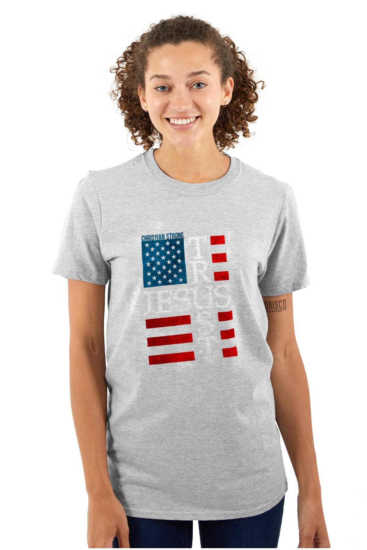 USA Flag Cross T-Shirt for Men & Women - Faith & Patriotic Style