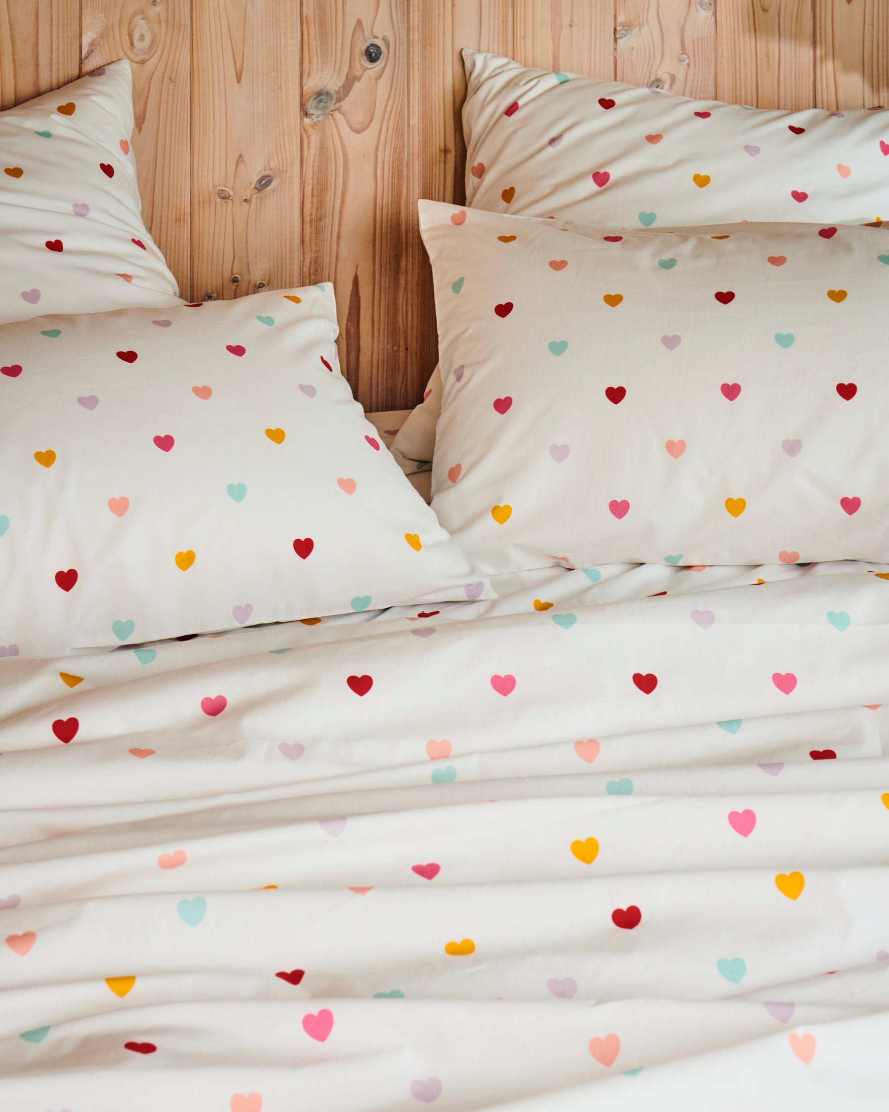 I Heart You Organic Cotton Pillowcases - Soft & Hypoallergenic Bedding Set for Couples, Eco-Friendly Home Decor - Perfect for Valentine's Day Gifts & Romantic Bedroom