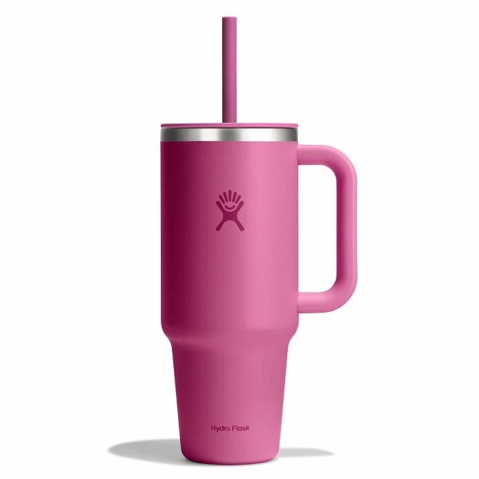 40 oz Stainless Steel Insulated Travel Tumbler with Lid & Straw - Keeps Drinks Hot/Cold for Hours - Perfect for Commuting, Hiking, Gym & Outdoor Activities