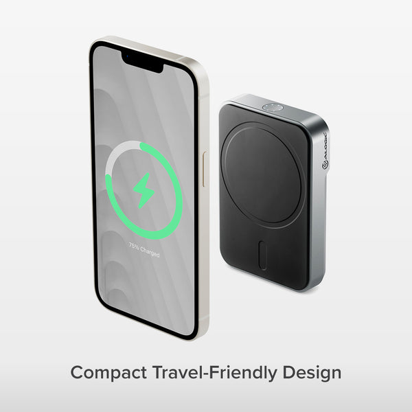Matrix Universal Magnetic Car Charger & 5000mAh Power Bank - Air Vent & Dashboard Mount for iPhone, Samsung, Android Phones - Perfect for Road Trips, Commuting & Travel