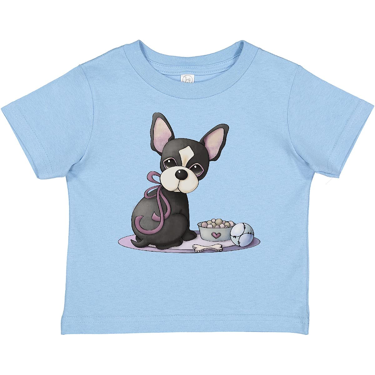 Inktastic Cherry Chihuahua Puppy Dog Baby T-Shirt - Cute Pet Lover Outfit for Infants & Toddlers - Perfect for Playdates, Family Photos & Dog-Themed Parties