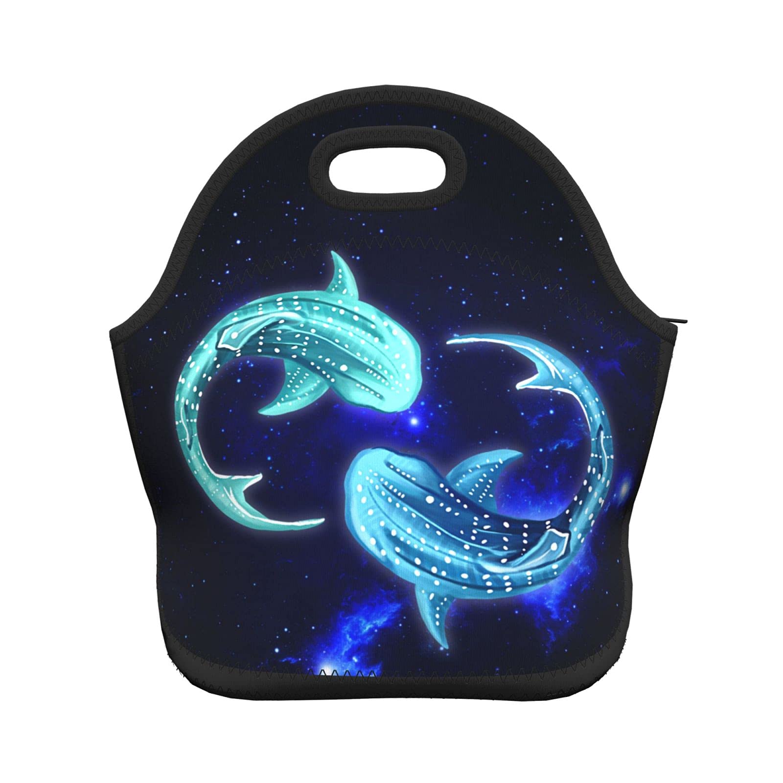 Whale Shark Insulated Lunch Bag - Reusable Cooler Lunch Box for Kids & Adults, Leak Proof Picnic Tote for School, Work, Travel & Outdoor Activities