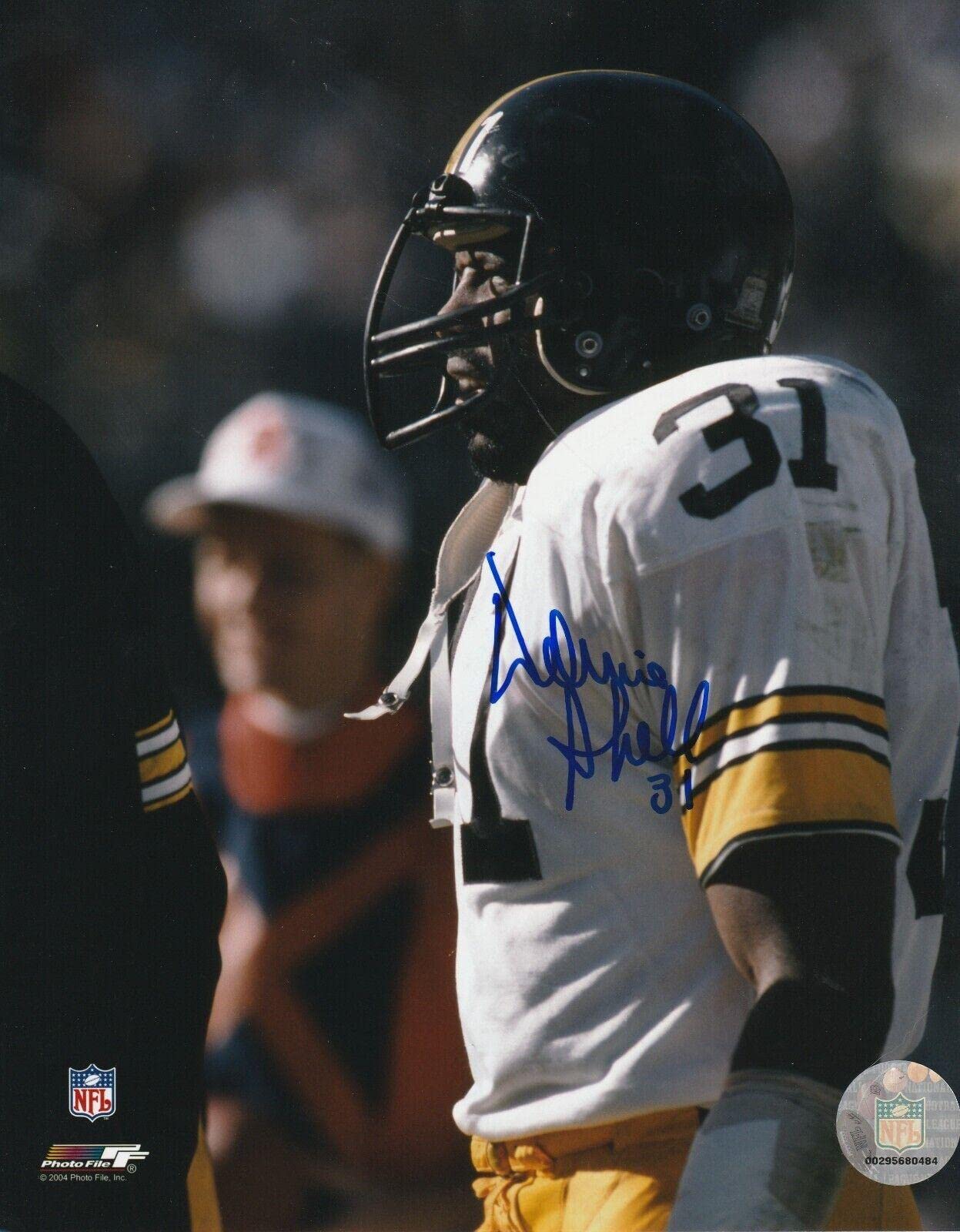 Autographed DONNIE SHELL Pittsburgh Steelers 8x10 Action Photo - Signed NFL Memorabilia for Fans & Collectors - Perfect for Man Cave, Sports Room Decor, or Gift for Football Enthusiasts