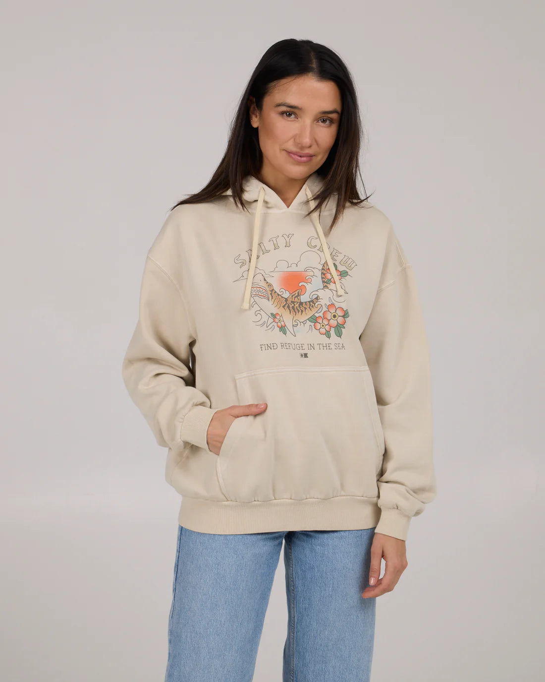 Salty Crew Women's Hopper Hoodie - Lightweight Fleece Pullover for Outdoor Activities, Hiking, and Casual Wear