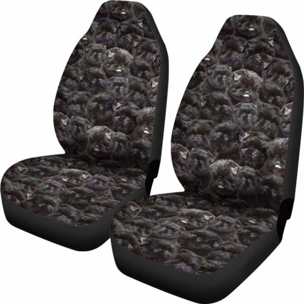 Affenpinscher Full Face Car Seat Covers - Universal Fit Pet Protection for Dogs - Waterproof & Nonslip Auto Accessories - Perfect for Travel, Road Trips & Daily Commutes