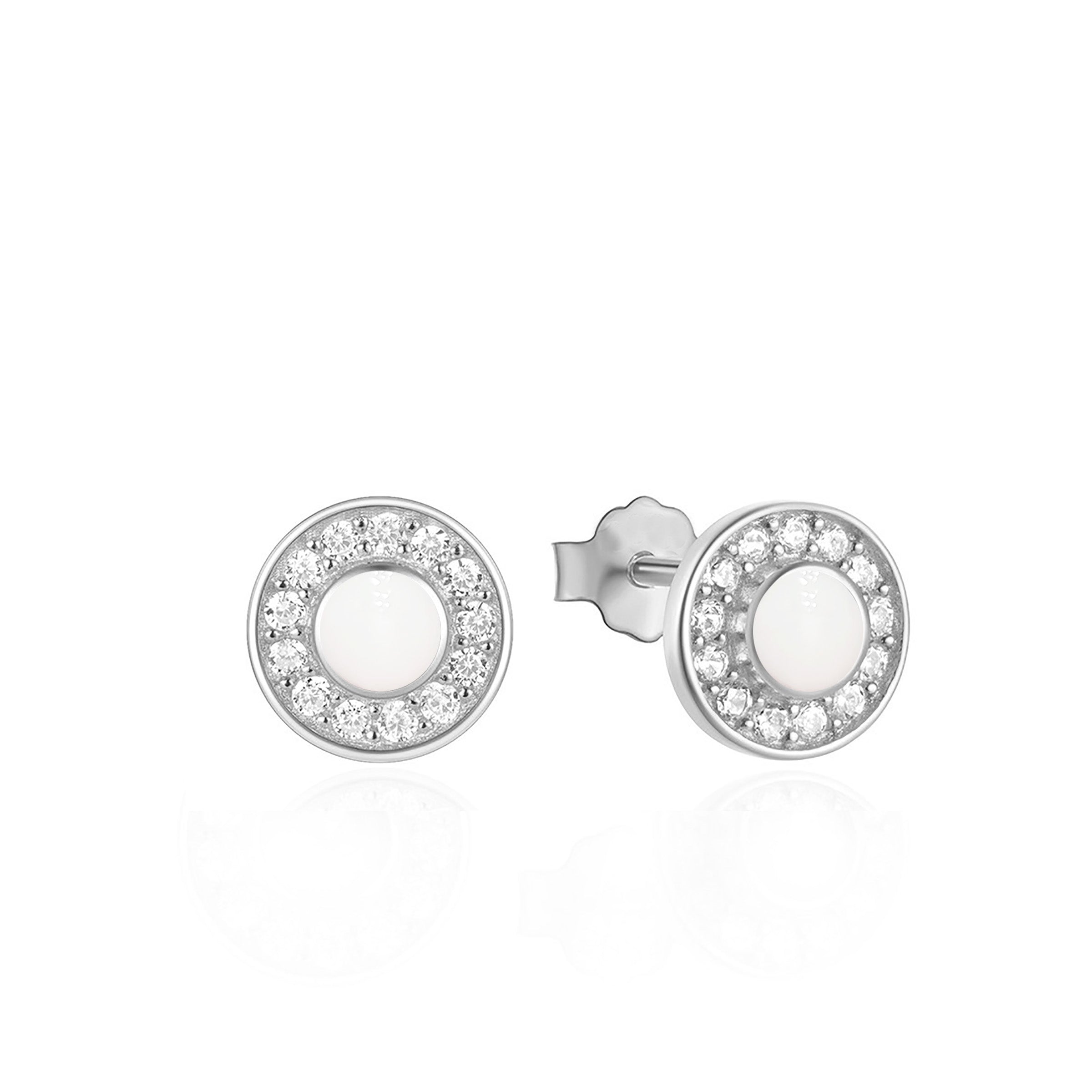 Radiant Halo Breastmilk Jewelry - Sterling Silver Keepsake Earrings for Nursing Moms | Perfect Gift for Breastfeeding Mothers & New Moms | Wear to Baby Showers, Mother's Day & Special Occasions