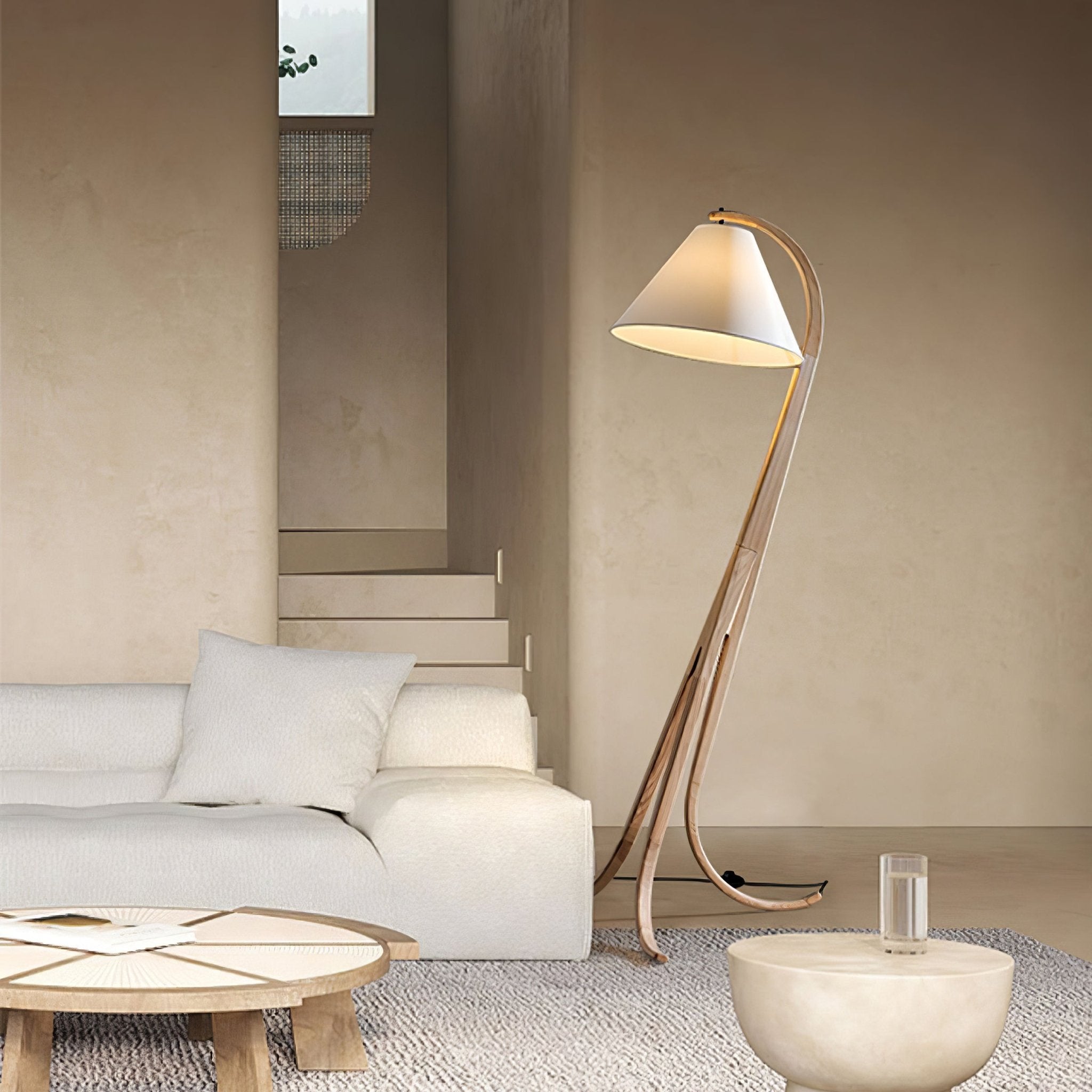 Arcwood Modern Floor Lamp - Adjustable Brightness LED Standing Light for Living Room, Bedroom & Office - Perfect for Reading, Relaxing & Decorating