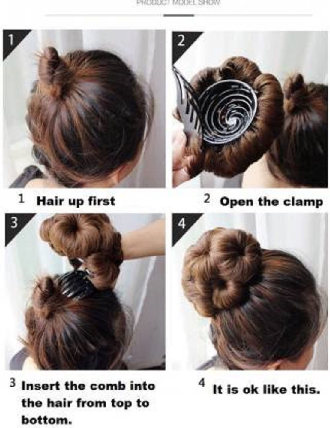 Stylish Black Sarpa Bun Hair Extension for Women - 1PC Ready-Made Faux Bun, Bridal & Juda Bun - Perfect for Weddings, Parties & Everyday Styling