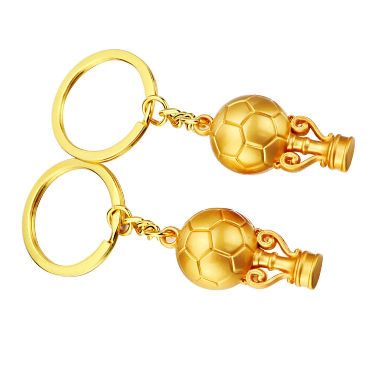 CORHAD Soccer Keychain 2pcs - Sports Backpack Ornament for Fans