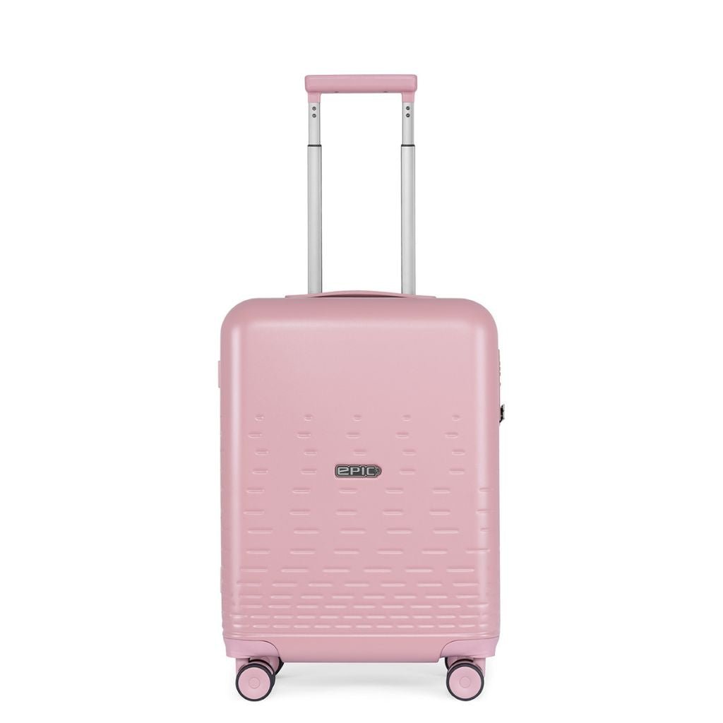 55cm Lightweight Carry-On Suitcase with 360° Spinner Wheels - Pink | Perfect for Air Travel, Weekend Getaways & Business Trips