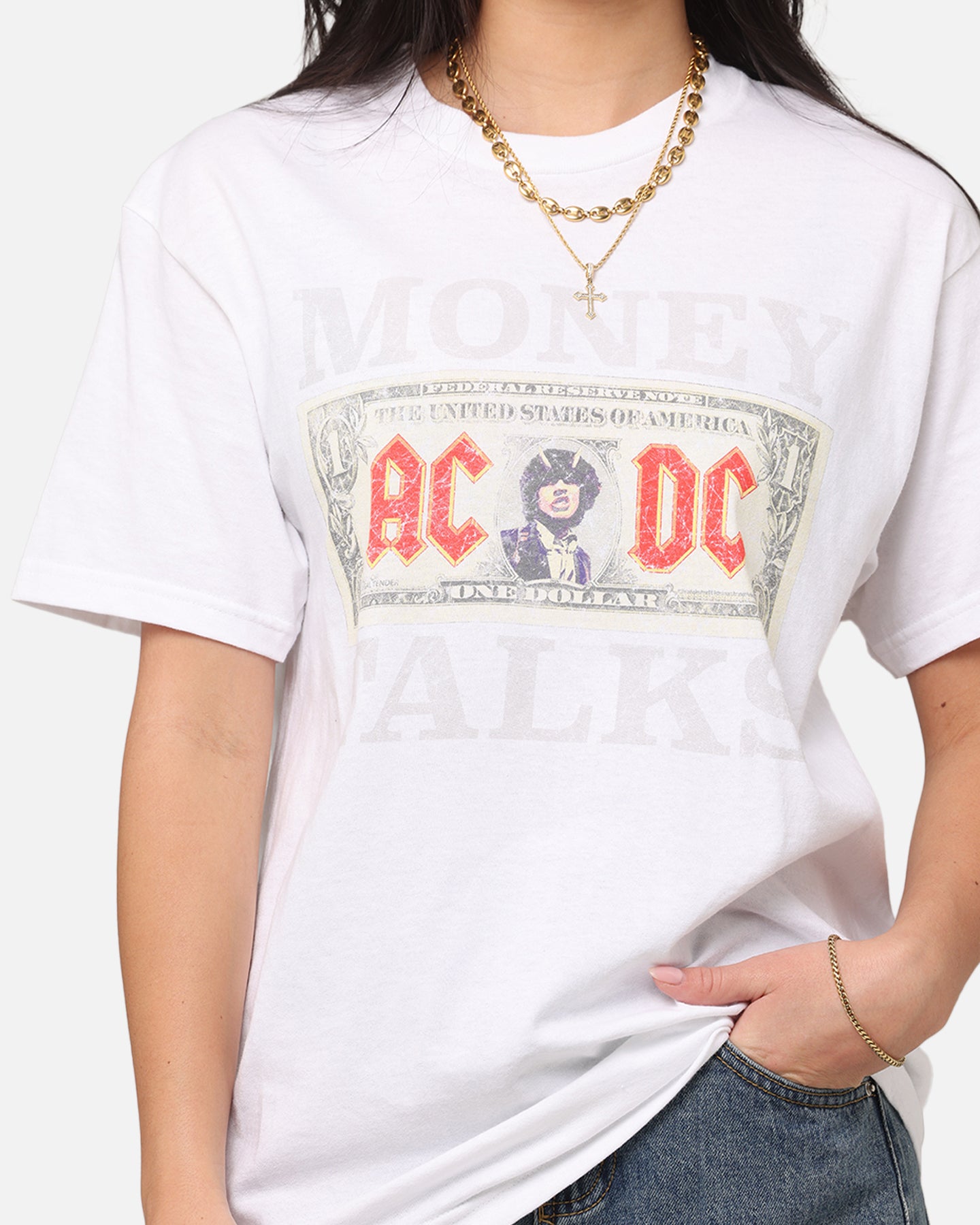 Vintage AC/DC Money Talks T-Shirt - Classic Rock Band Graphic Tee for Men & Women - Perfect for Concerts, Parties, and Casual Wear