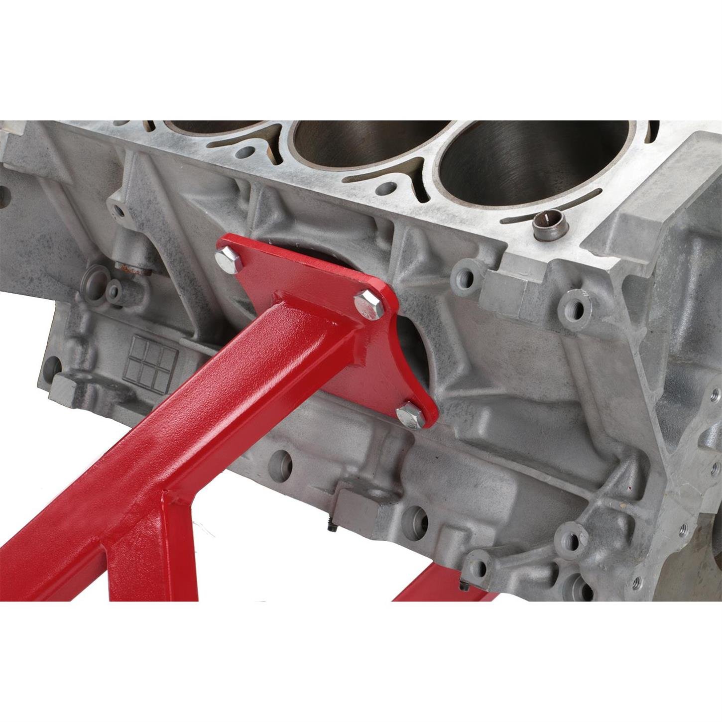 GM Chevy V8 LSx Rolling Engine Stand - Heavy Duty Storage Stand for Complete Engines & Transmissions - Compact Design with 3