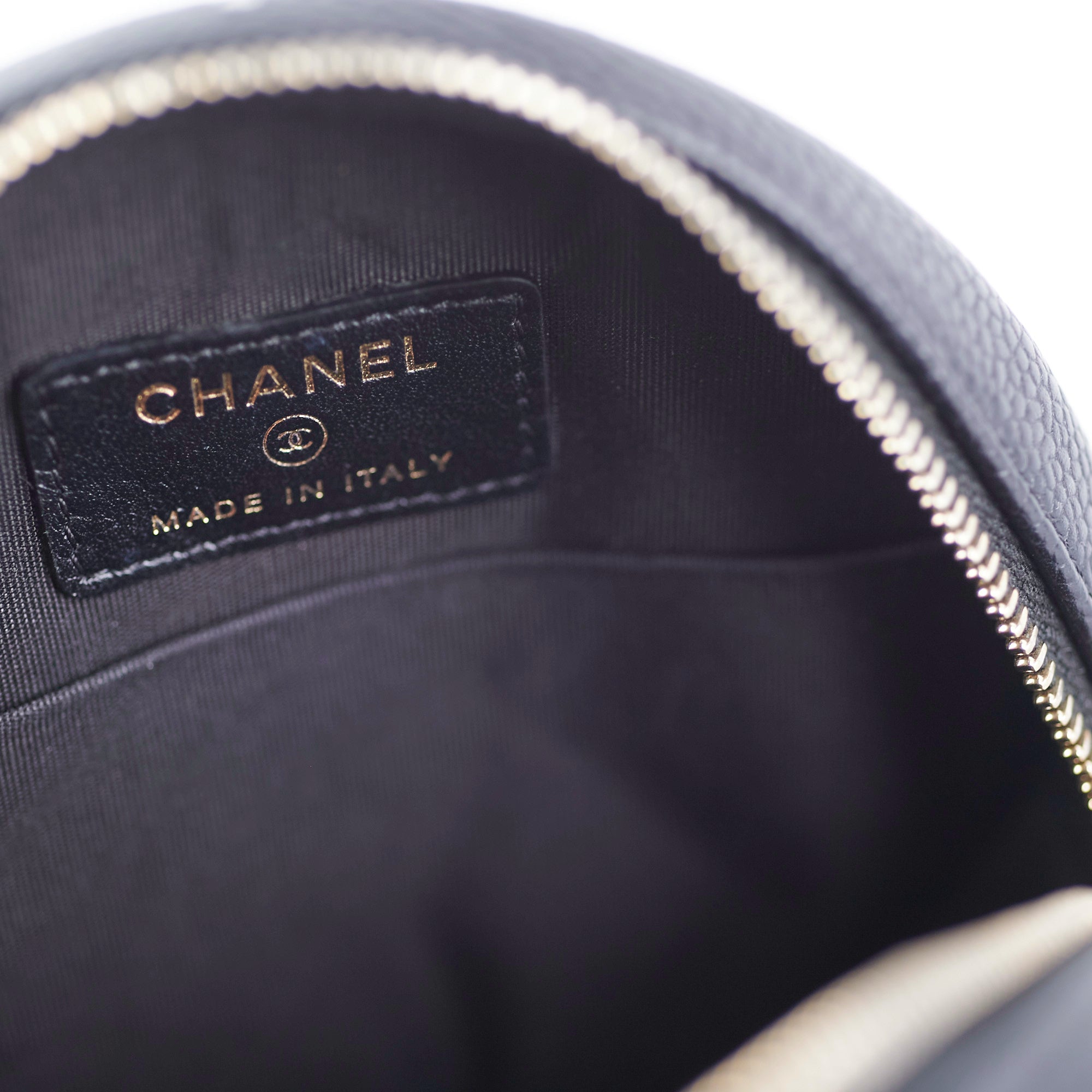 Chanel 19 Round Filigree Caviar Black Leather Handbag - Luxury Designer Shoulder Bag for Women | Perfect for Evening Events, Parties & Special Occasions
