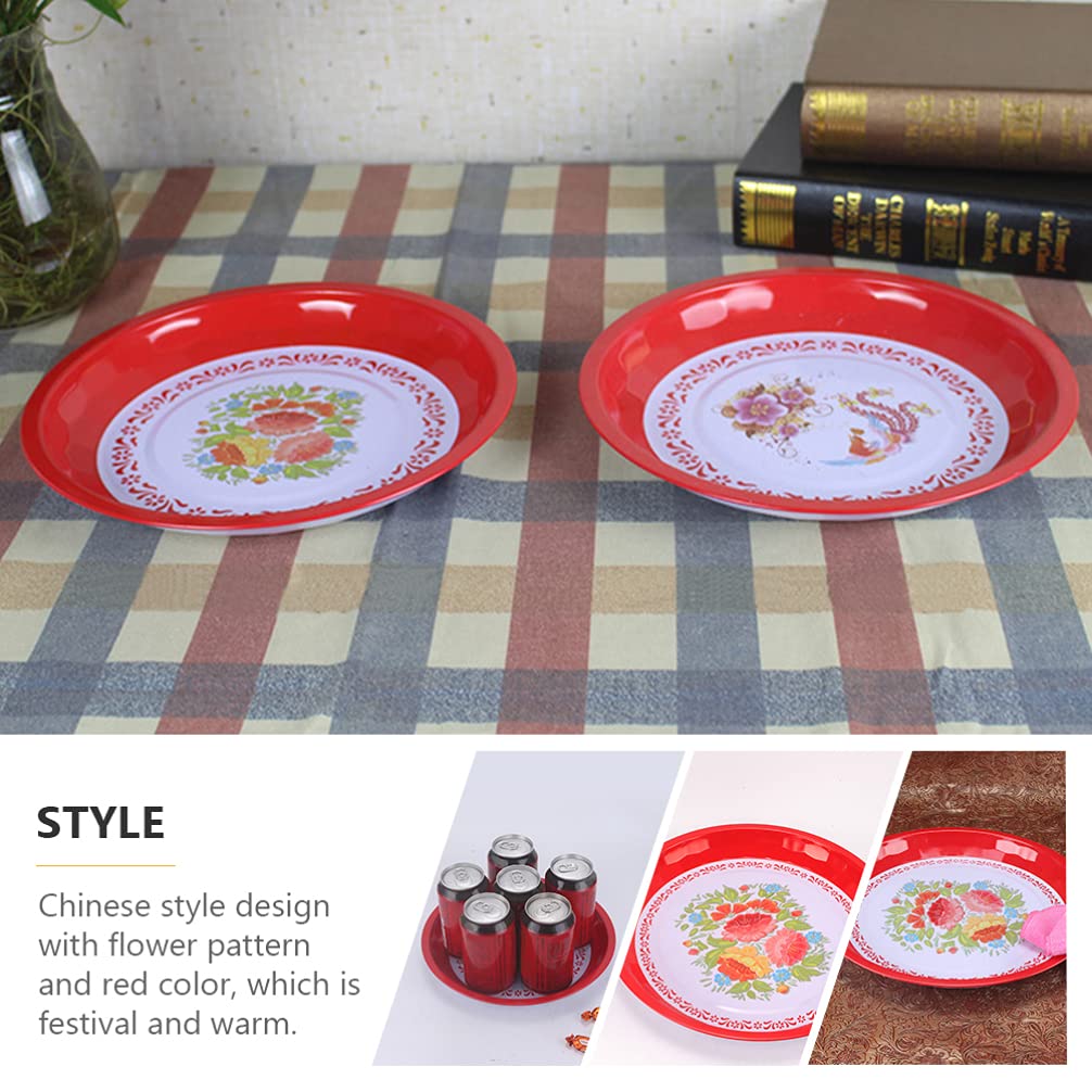 2-Pack Candy Storage Trays - Food Serving Plates for Parties, Festivals & Home Decor - Durable Plastic Food Holders for Snacks, Desserts & Appetizers (Perfect for Birthday Parties, Baby Showers & Holiday Gatherings)