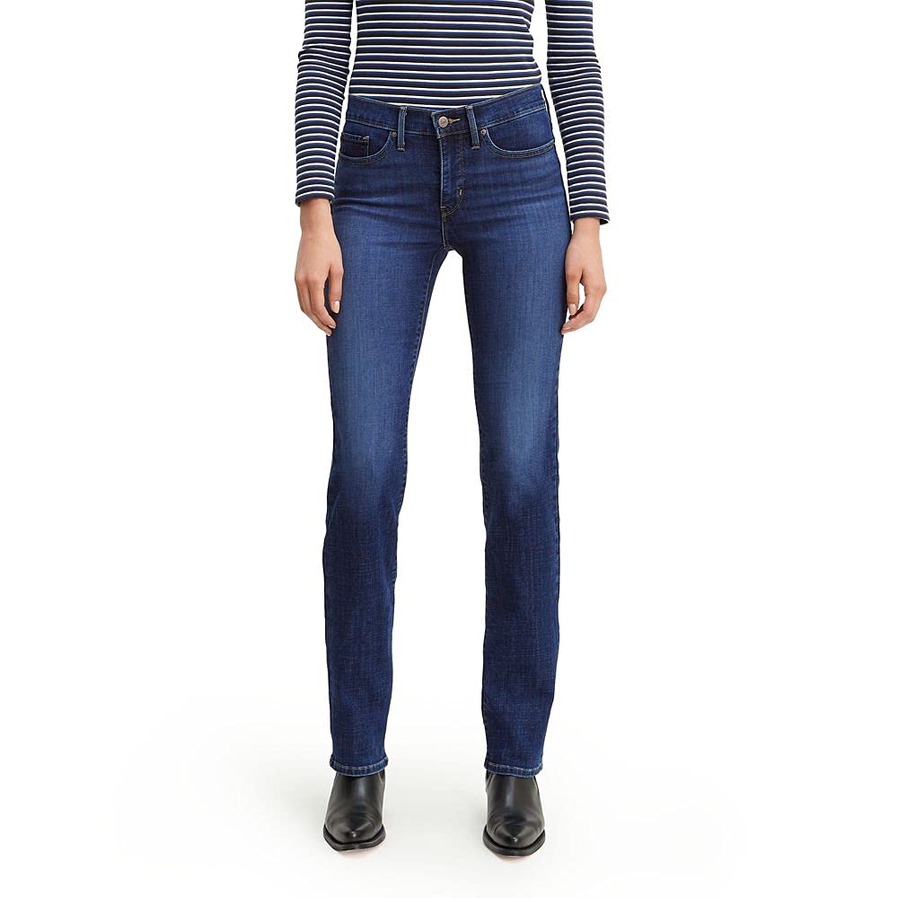 Levi's Women's 314 Shaping Straight Jeans - High Waist Slim Fit Stretch Denim Pants for Everyday Casual Wear & Office Outfits