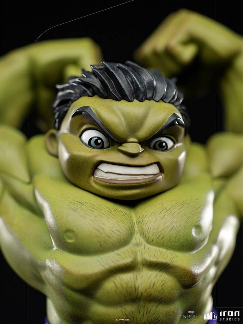 Iron Studios The Infinity Saga Hulk MiniCo Figure - Collectible Marvel Avengers Action Figure for Display & Gifts