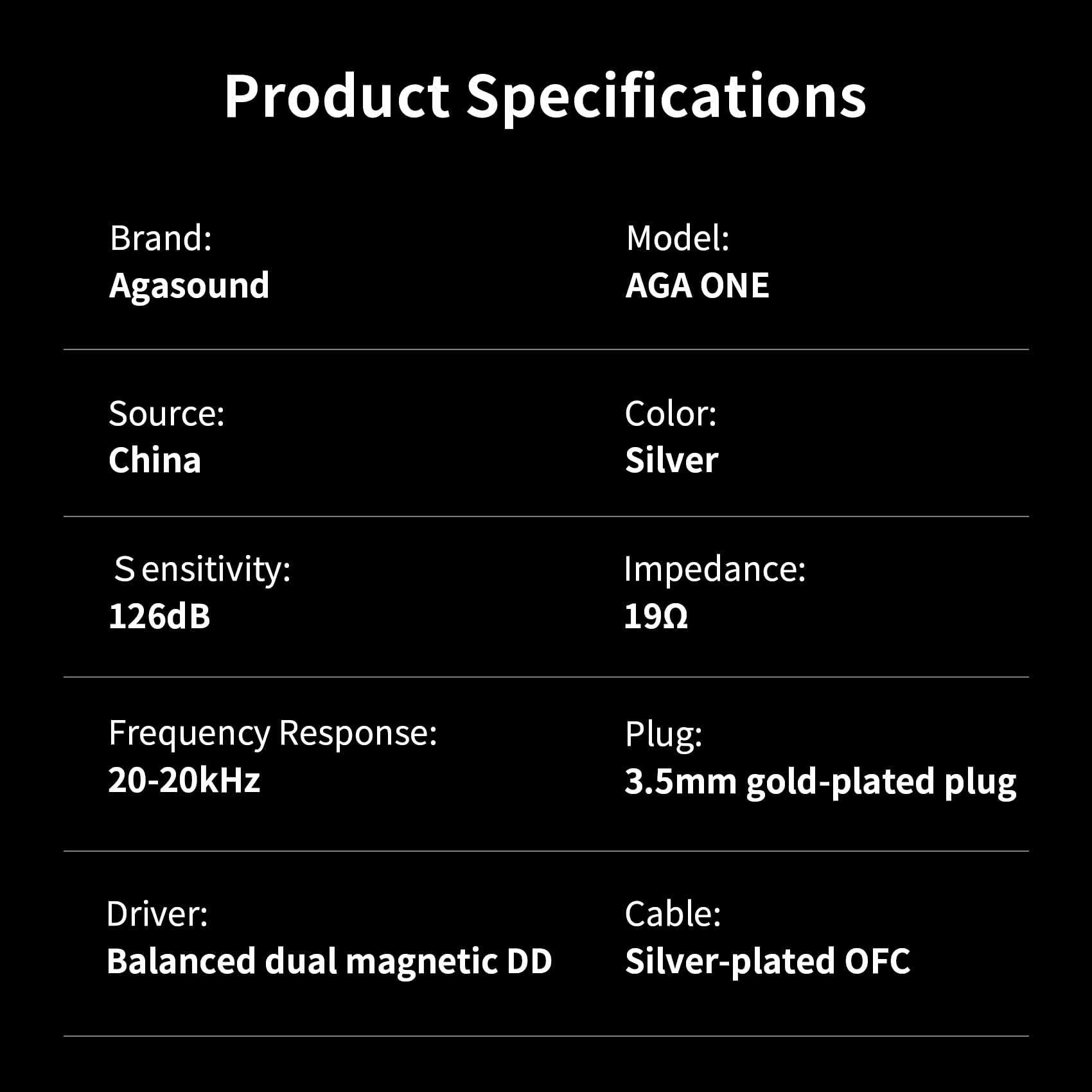 KeepHiFi AGA ONE HiFi Earbuds with 16-Core Silver-Plated IEM Cable (QDC Pin) - Premium Sound Quality for Audiophiles, Musicians & Travelers