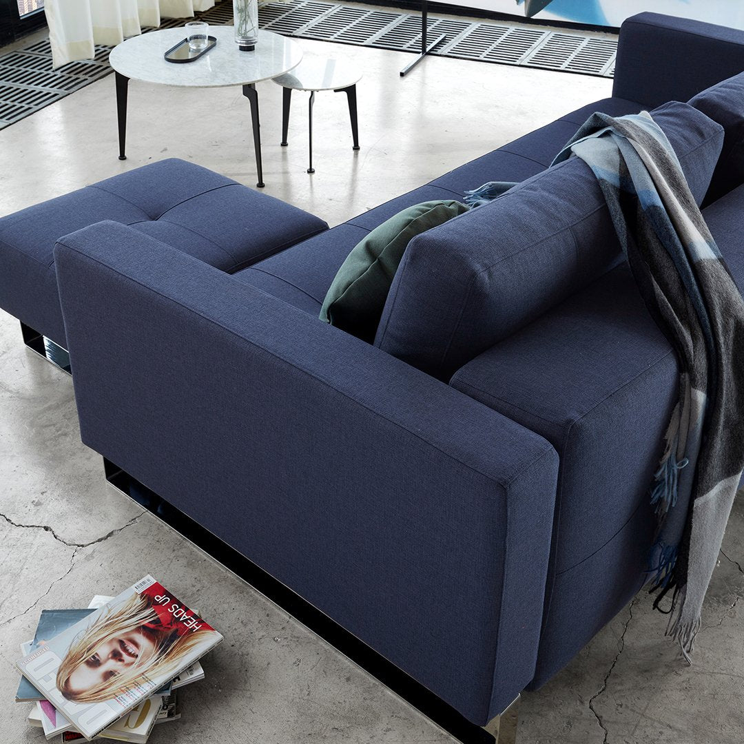 Cassius Deluxe Queen Sofa - Modern Upholstered Living Room Furniture for Small Spaces, Apartments & Home Theater Seating