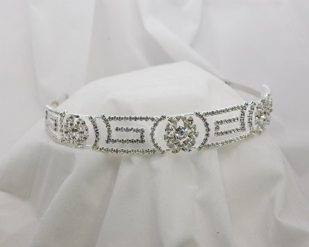 1 Inch Rhinestone Tiara for Women - Sparkling Crystal Hair Crown for Brides, Prom, Pageants & Special Occasions